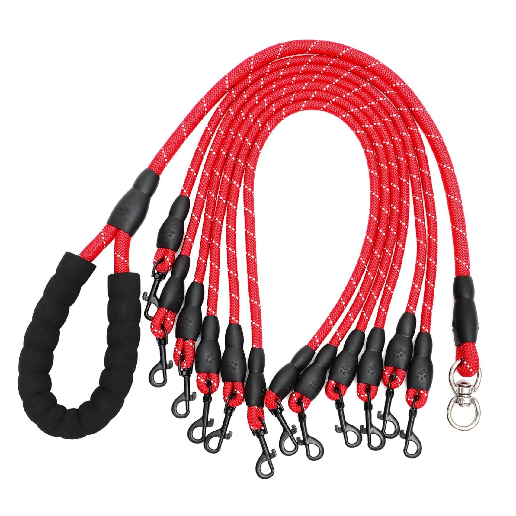 FRCOLOR Köpfige Hundeleine Für Sicheres Training Robuste Und Verschleißfeste Leine Für Hunde Für Und Kontrolle Hunde Gleichzeitig