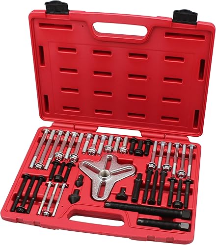 Kauplus Juego de extractor de equilibrador armónico tipo brida juego de agarre de pernos maestros