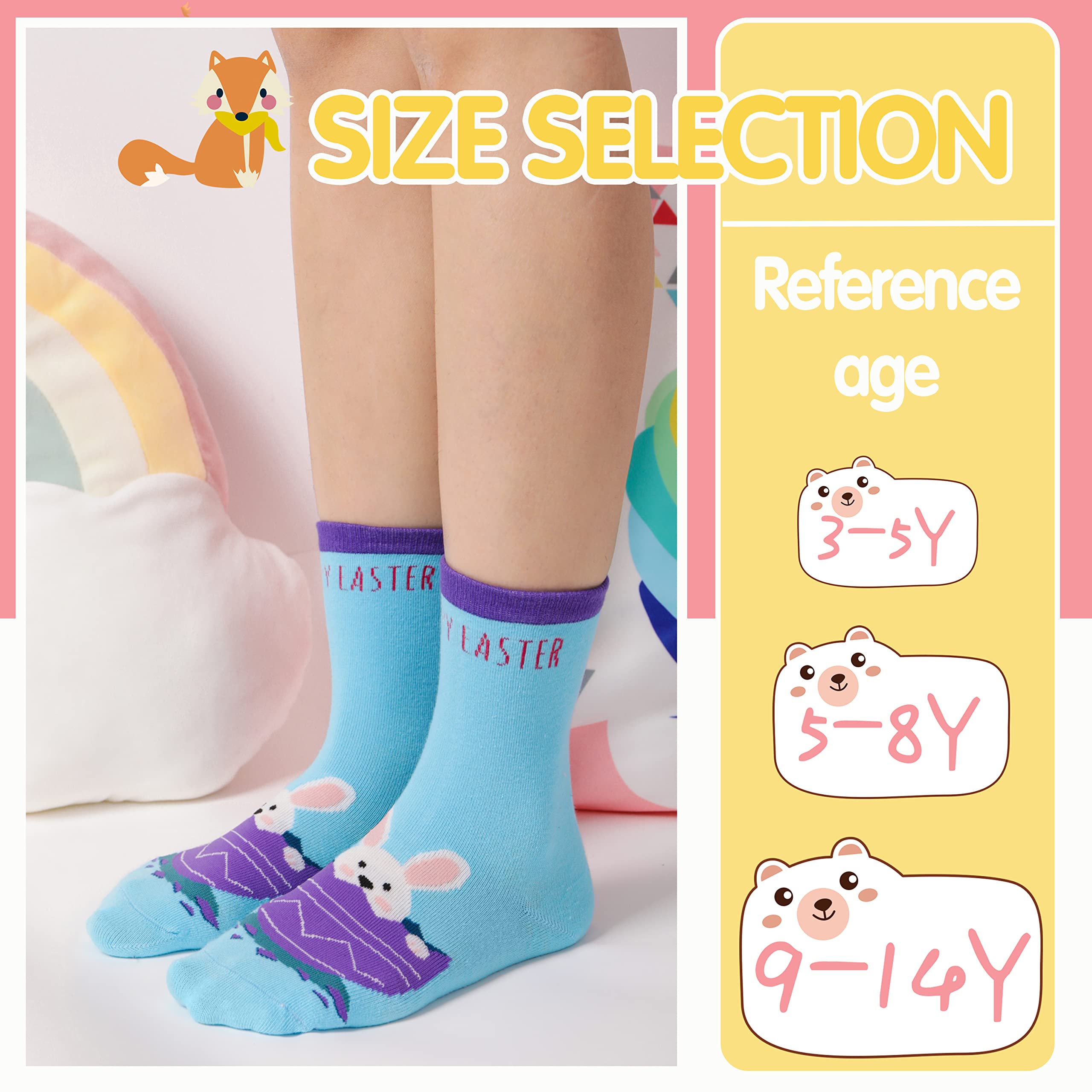 Calzini con unicorno, regalo per ragazze e bambini, simpatici animali divertenti, alla moda, divertenti, in morbido cotone, 6 paia