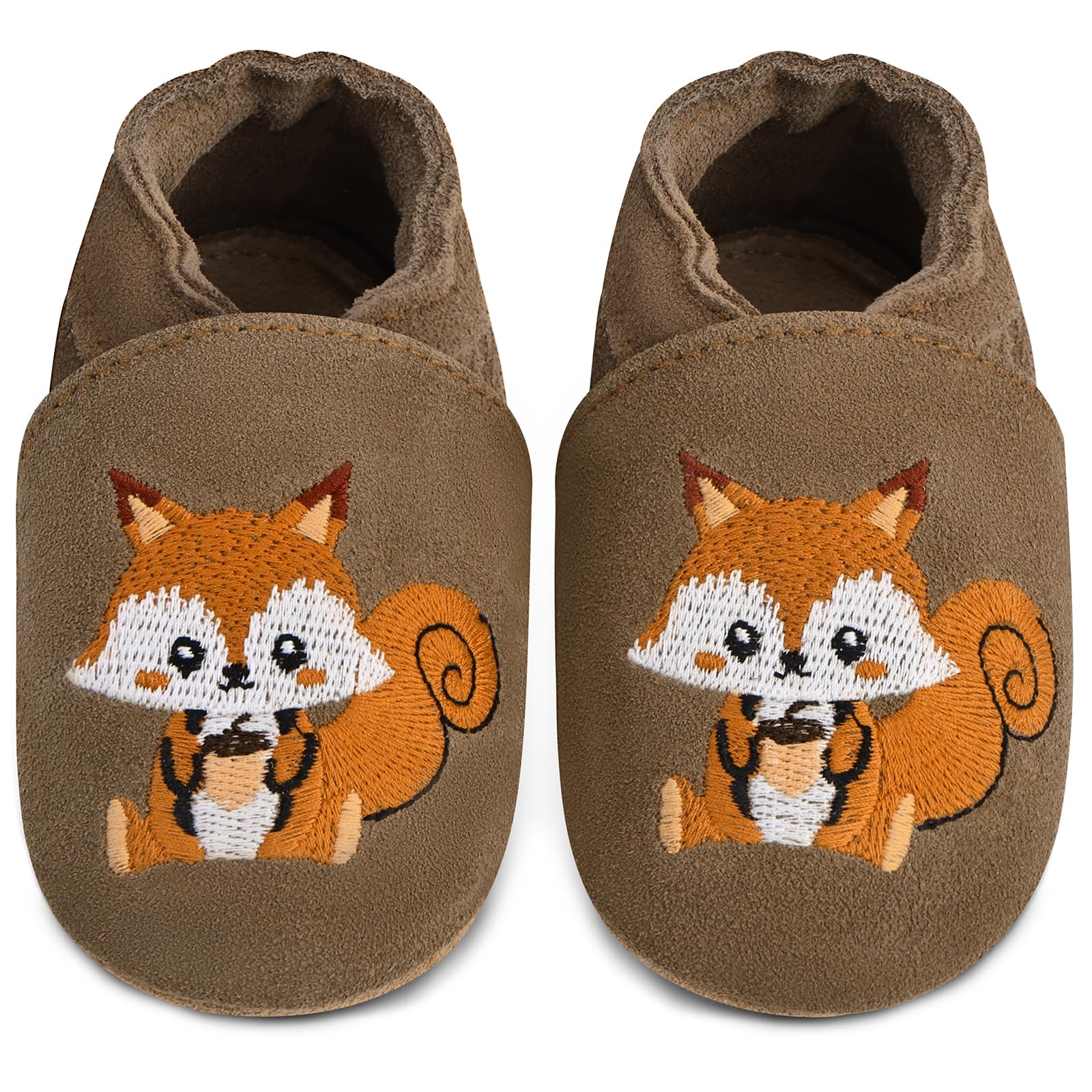 IceUnicorn Baby Lauflernschuhe Krabbelschuhe Baby Mädchen Jungen Lederpuschen Weicher Leder Wildledersohlen Lederschuhe Babys