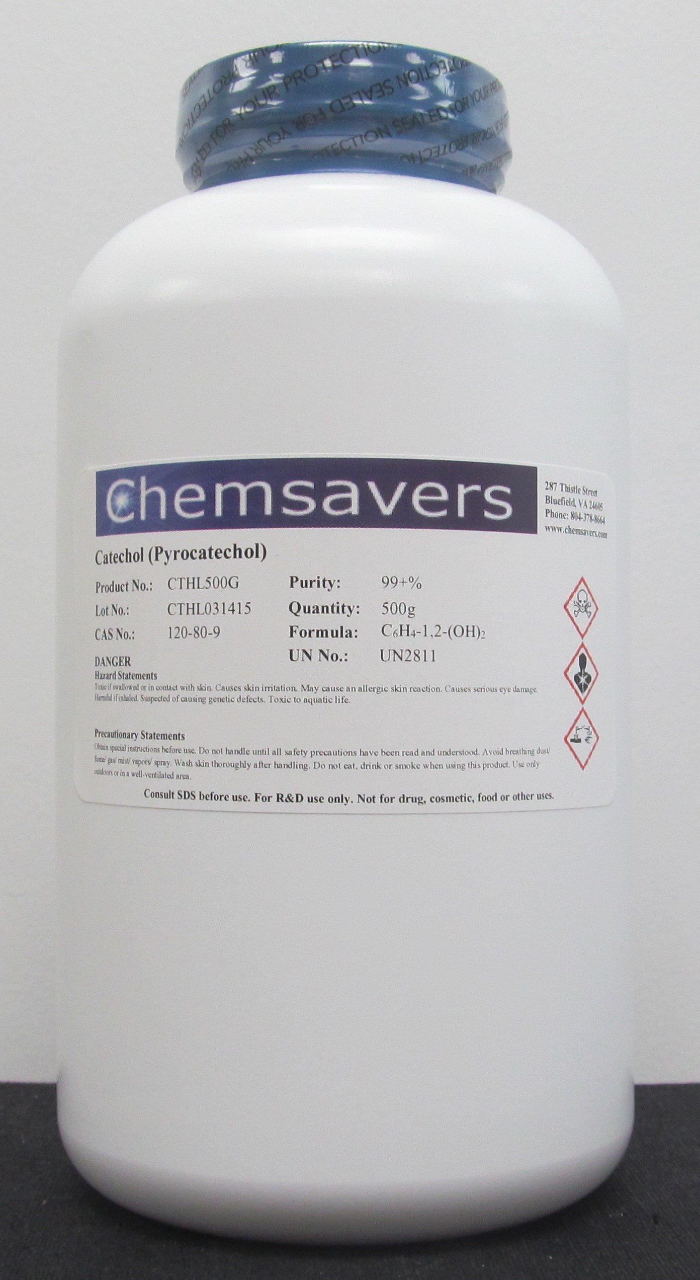 Catechol (Pyrocatechol), 99+%, 500g: Amazon.com: Industrial & Scientific