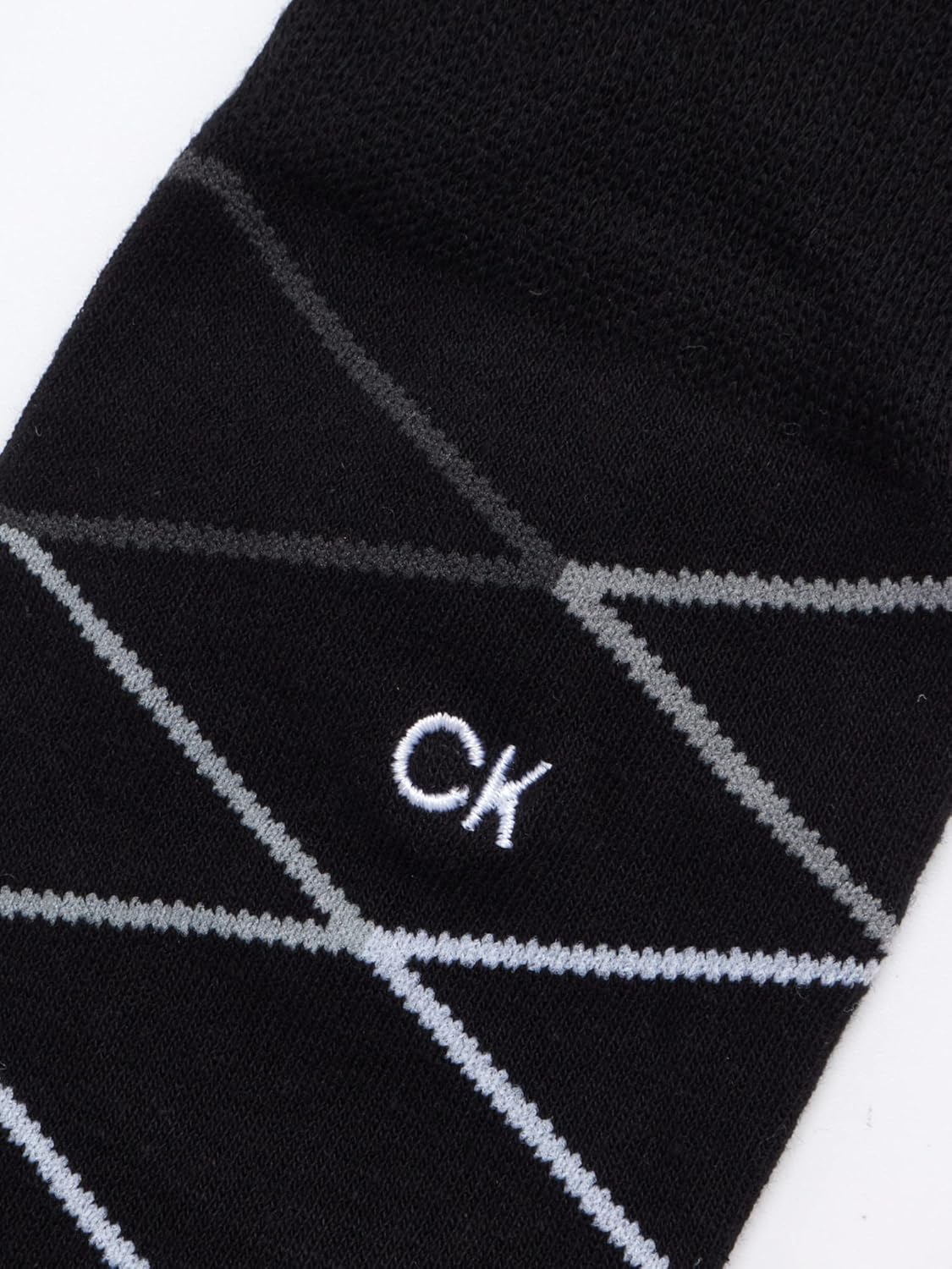 Calvin Klein Mens Crew Socks - Soft Cotton Blend Cushioned Comfort Mens Dress Socks for Work and Casual Wear - Image 2