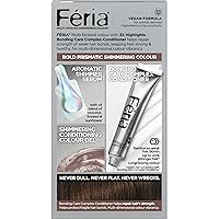 Vista 52 de L'Oreal Paris Feria Tinte permanente brillante multifacético, 721 Dusty Mauve, paquete de 1 10 negro azabache (negro más negro)