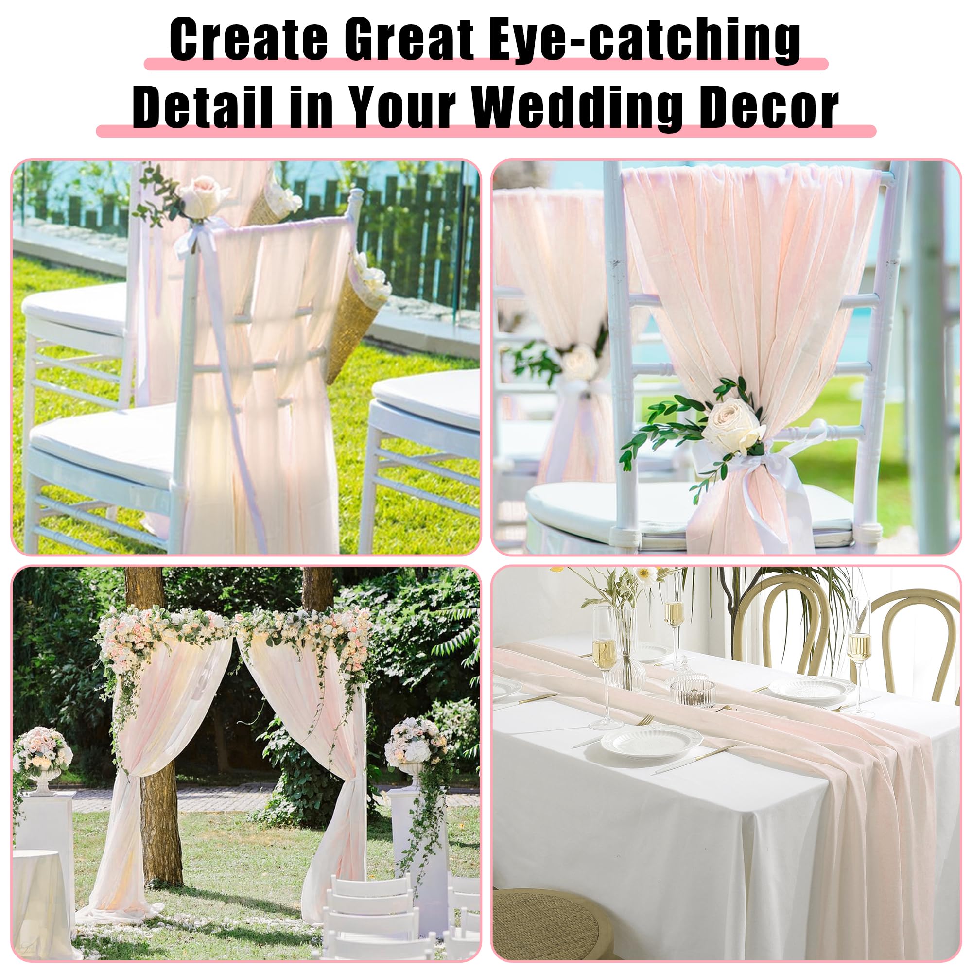 MEKOTRIN Wedding Arch Draping Fabric - Image 3