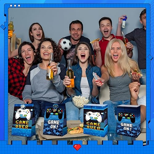 Miniatura 6 de 24 bolsas de regalo para videojuegos, suministros de fiesta de videojuegos, recuerdos de fiesta para jugadores, bolsas de golosinas con 30