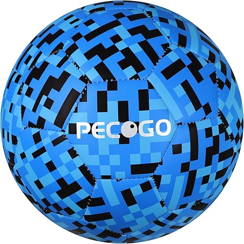Balón de fútbol tamaño 4 para niños, diseño rosa mosaicoazul, pelota de entrenamiento juvenil para niños y niñas, regalo de fútbol para interiores y