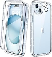 Vista 75 de Diaclara Funda diseñada para iPhone 14 Pro Max de 6.7 pulgadas, funda de teléfono resistente de cuerpo completo con protector de pantalla