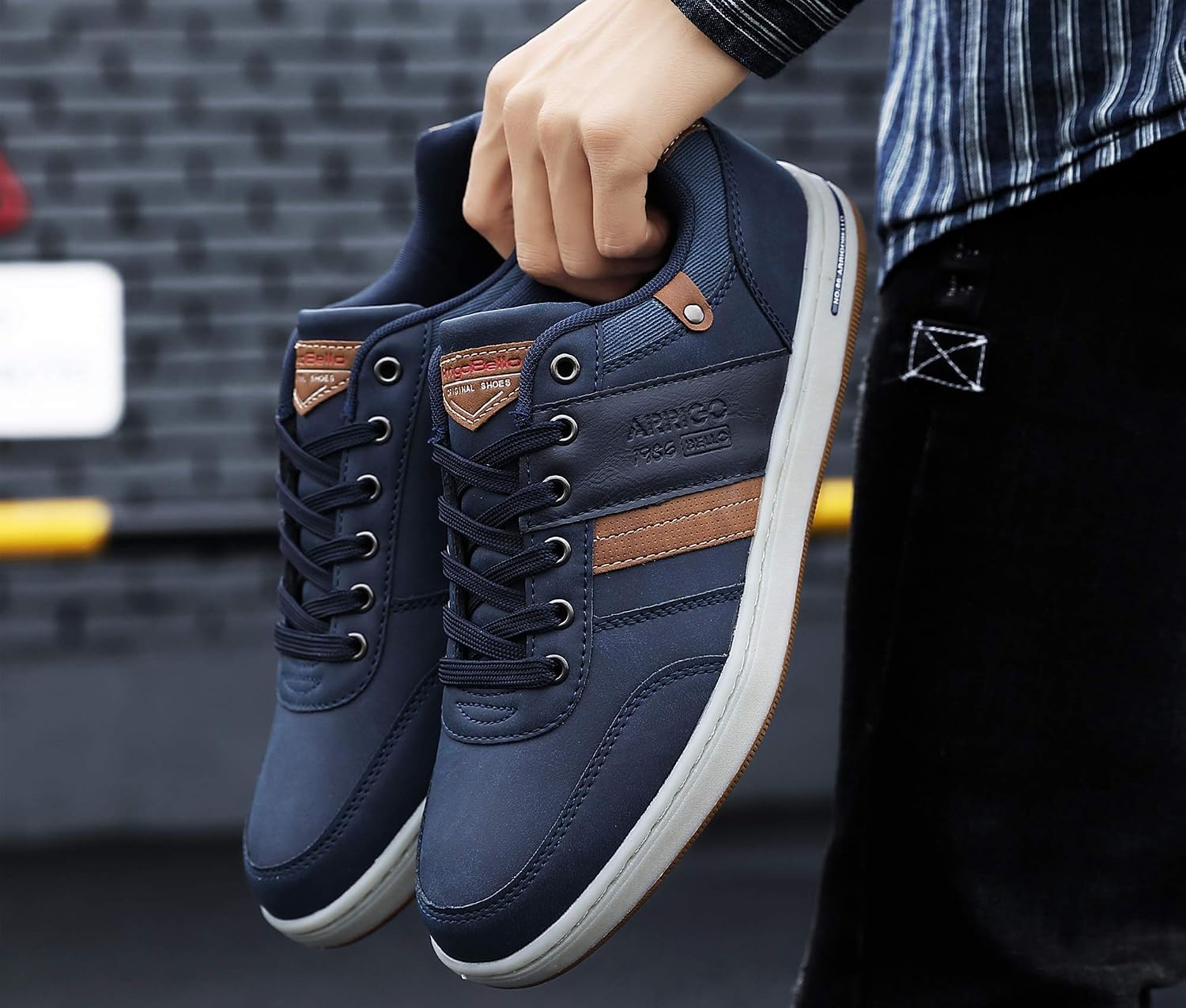 Scarpe ARRIGO BELLO Sneakers Uomo Scarpe Casual da Ginnastica Eleganti PU  Pelle Sportive Interior allAperto Taglia 41-46 urban-earth.co.uk
