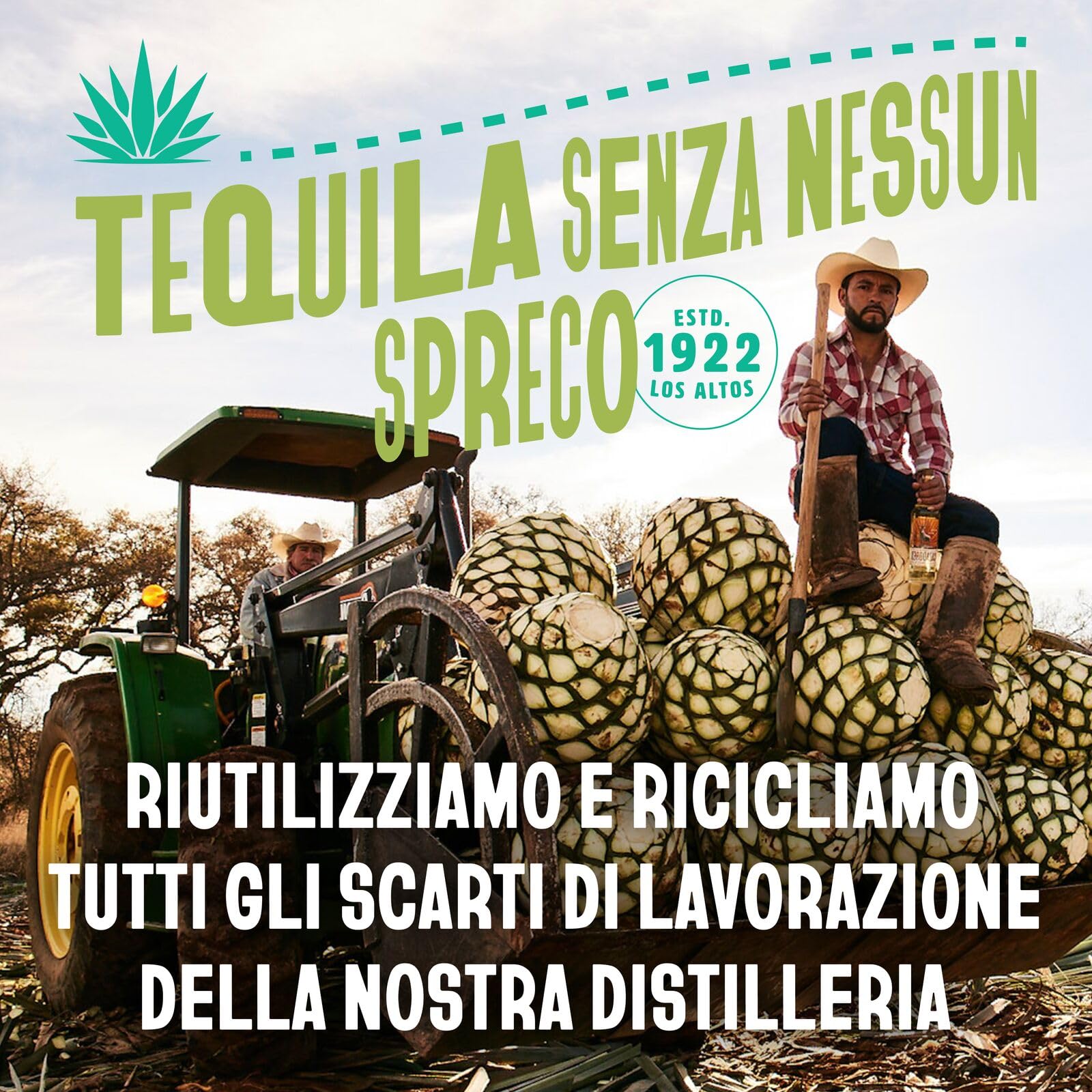 CAZADORES Tequila Reposado, 40% ABV, 70cl / 700ml, Alcool Bidistillato Prodotto con 100% Agave Blu Weber