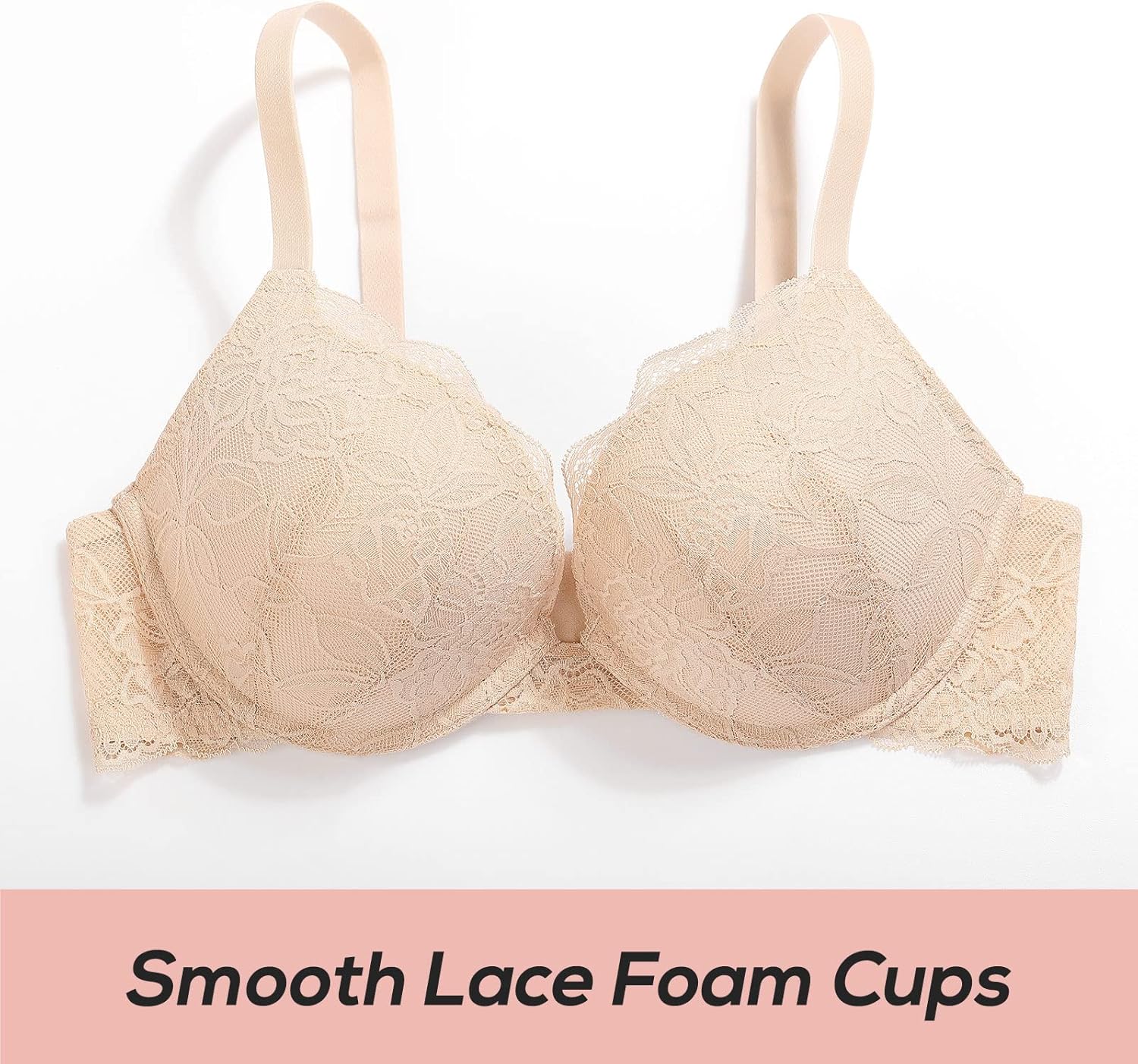 DOBREVA Women's Push Up Lace Bra Underwire Plunge Full Coverage Bras Sexy Plus Size Support - Image 7