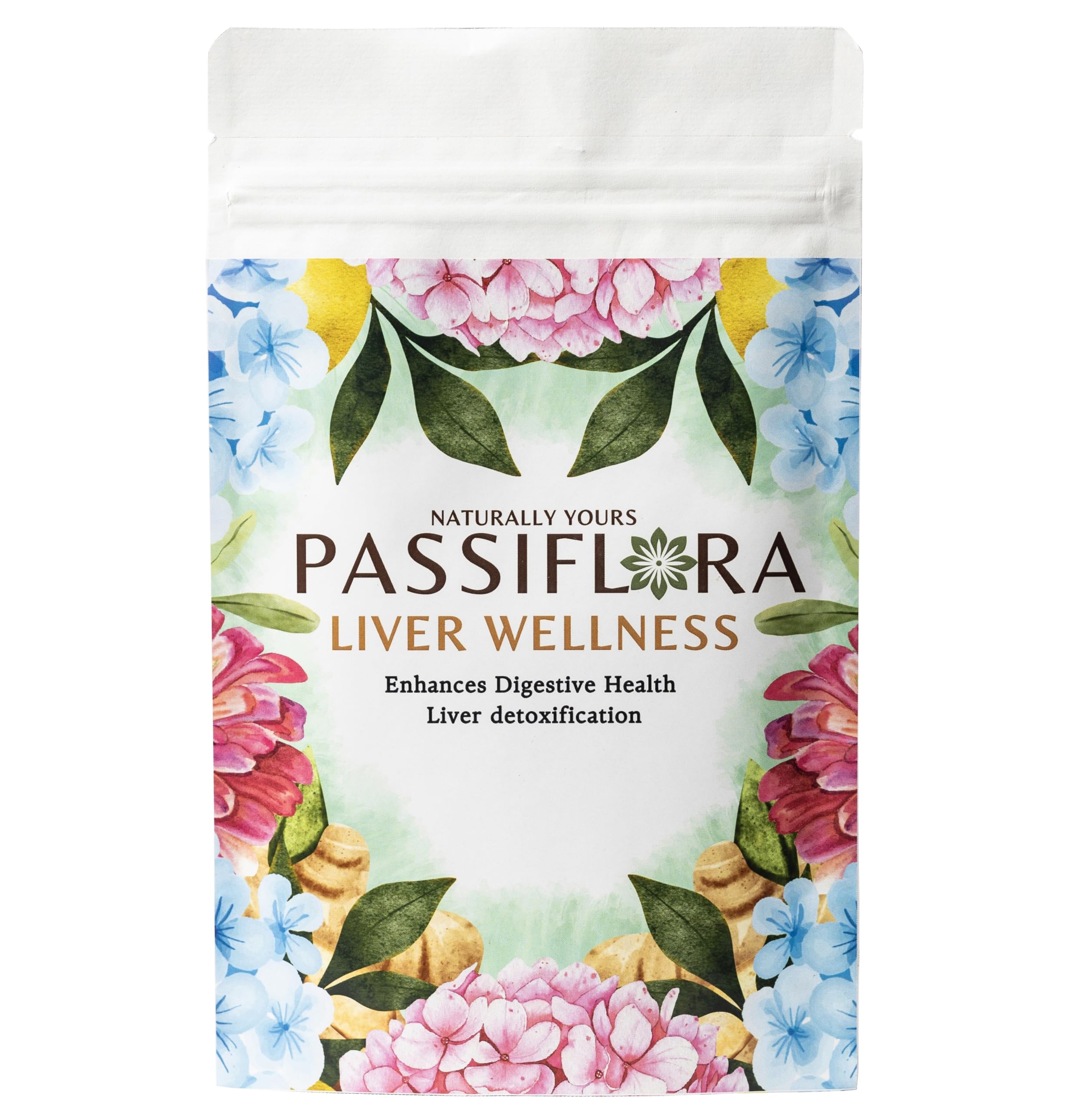 Passiflora Liver Wellness Herb Tea | 100% Natural Herbal Tea Blend for Liver Cleanse and Gut Health | Ginger Milk-Thistle Turmeric Dandelion Liquorice | 30+ Servings (B0D8LDDBR6) Amazon Price History, Amazon Price Tracker