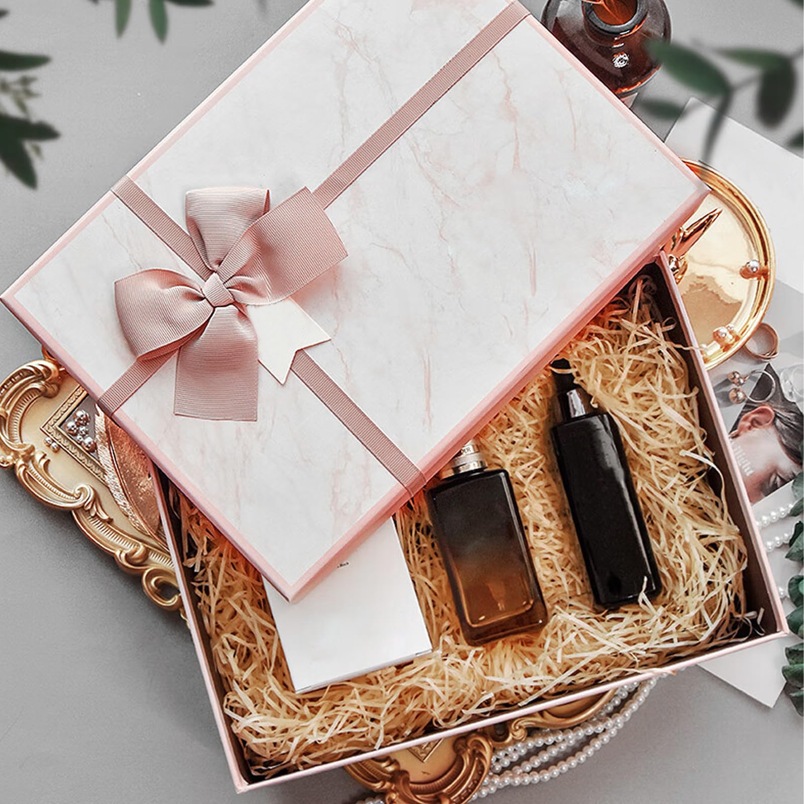 Papier Déchiqueté Coloré Pour Remplissage Cadeaux - 300g (rose, Jaune Clair, Vert Fruit) - Décoration Boîte Cadeau, Panier, Fête - 3