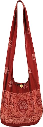 Miniatura 7 de Lovely Creations s Hippie Boho Nuevo Elefante Crossbody Bohemio Gypsy Sling Hombro Tamaño Grande