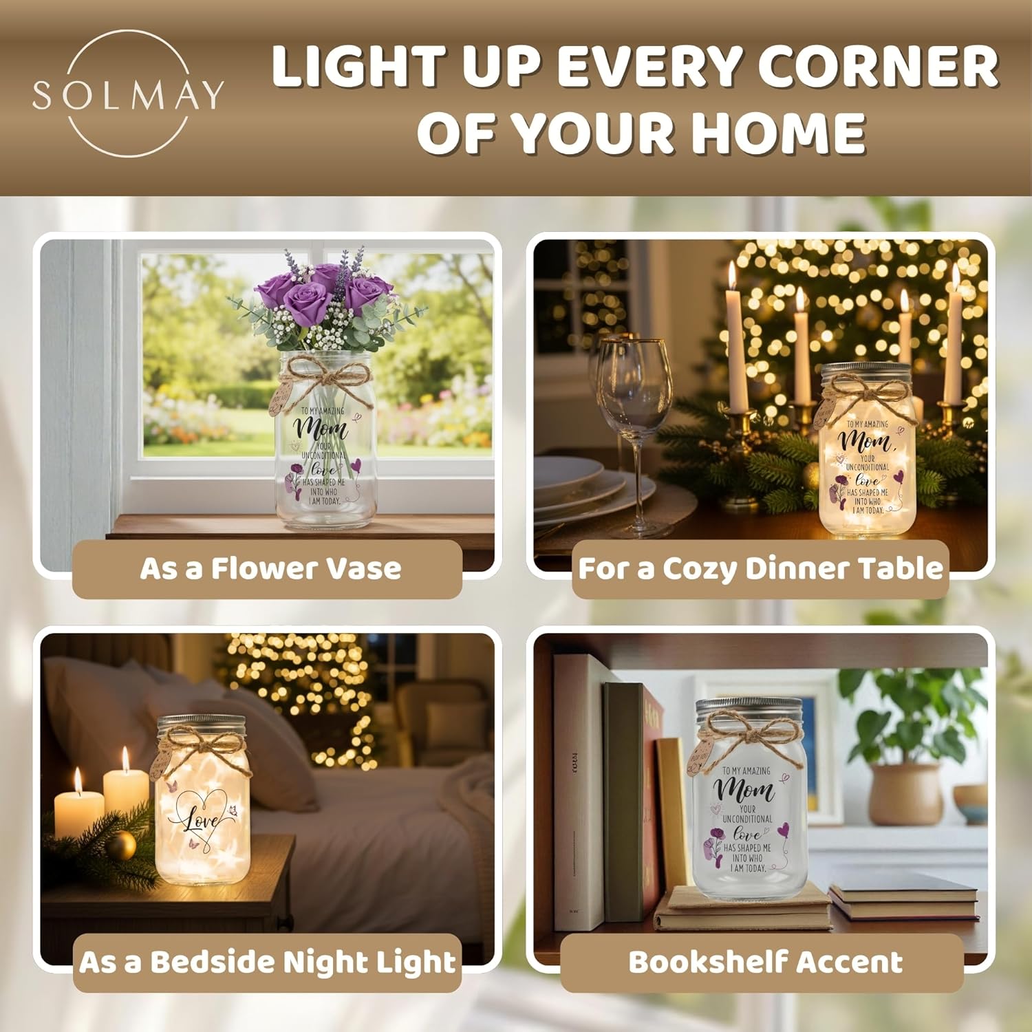 SOLMAY Mom Gifts from Daughter or Son – “To My Mom” Sentimental Keepsake, Birthday Gifts for Mom, Easter Gift Ideas for Her, Meaningful Present for Women, Mothers Day Gift For Mom - Image 8