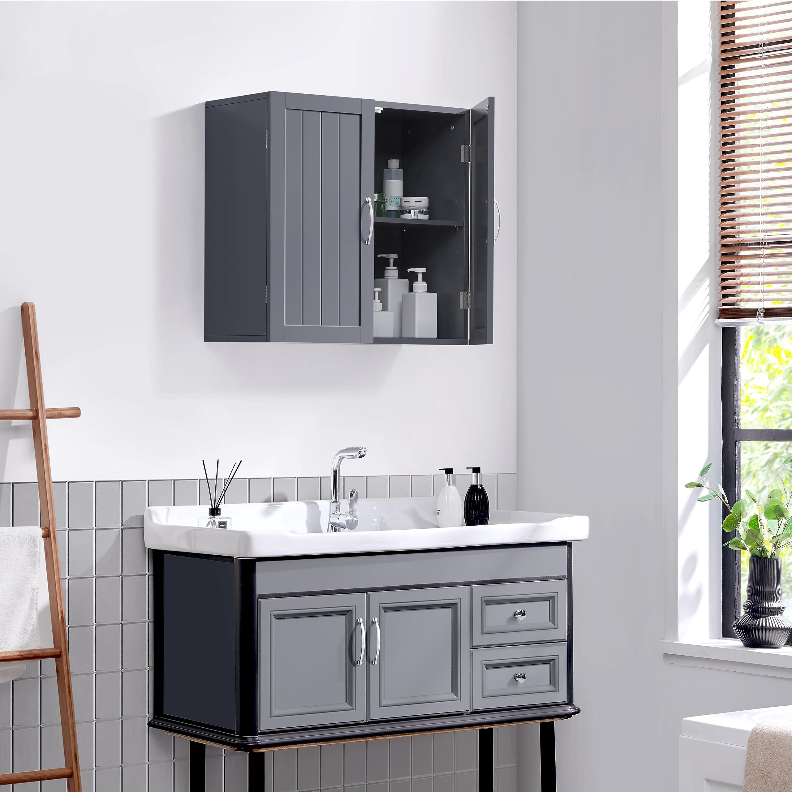 GOPLUS Badkamerkast met laden en kasten, badkamercommode met verstelbare planken, opbergkast voor badkamer, keuken en woonkamer, 60 x 30 x 128 cm (zwart GOPLUS Badkamerkast met laden en kasten, badkamercommode met verstelbare planken, opbergkast voor badkamer, keuken en woonkamer, 60 x 30 x 128 cm (zwart