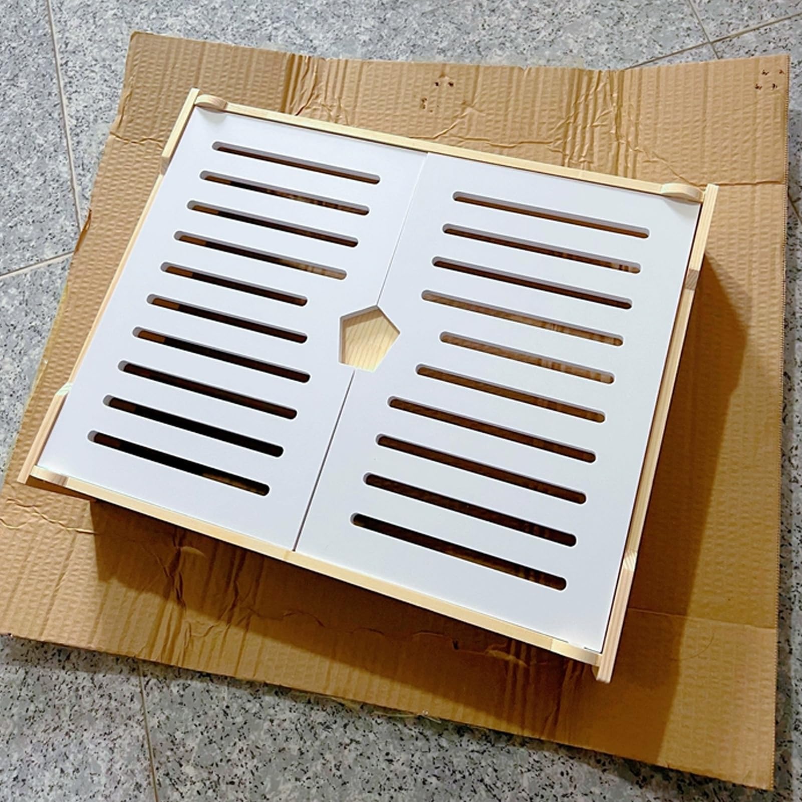Boîte de Rangement pour Routeur, Mural Armoire de Routeur, Cache Box 2 Niveaux, Cache-câble Modem/routeurs, a Assembler(L42xW10xH33cm/16.5x3.9x13in)