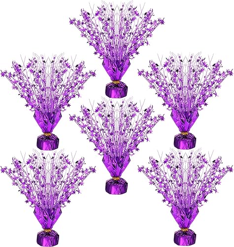 Miniatura 7 de Crowye Centros de mesa de papel de aluminio plateado para mesas, decoraciones de mesa de cumpleaños para Navidad, invierno, bautismo, fiesta,