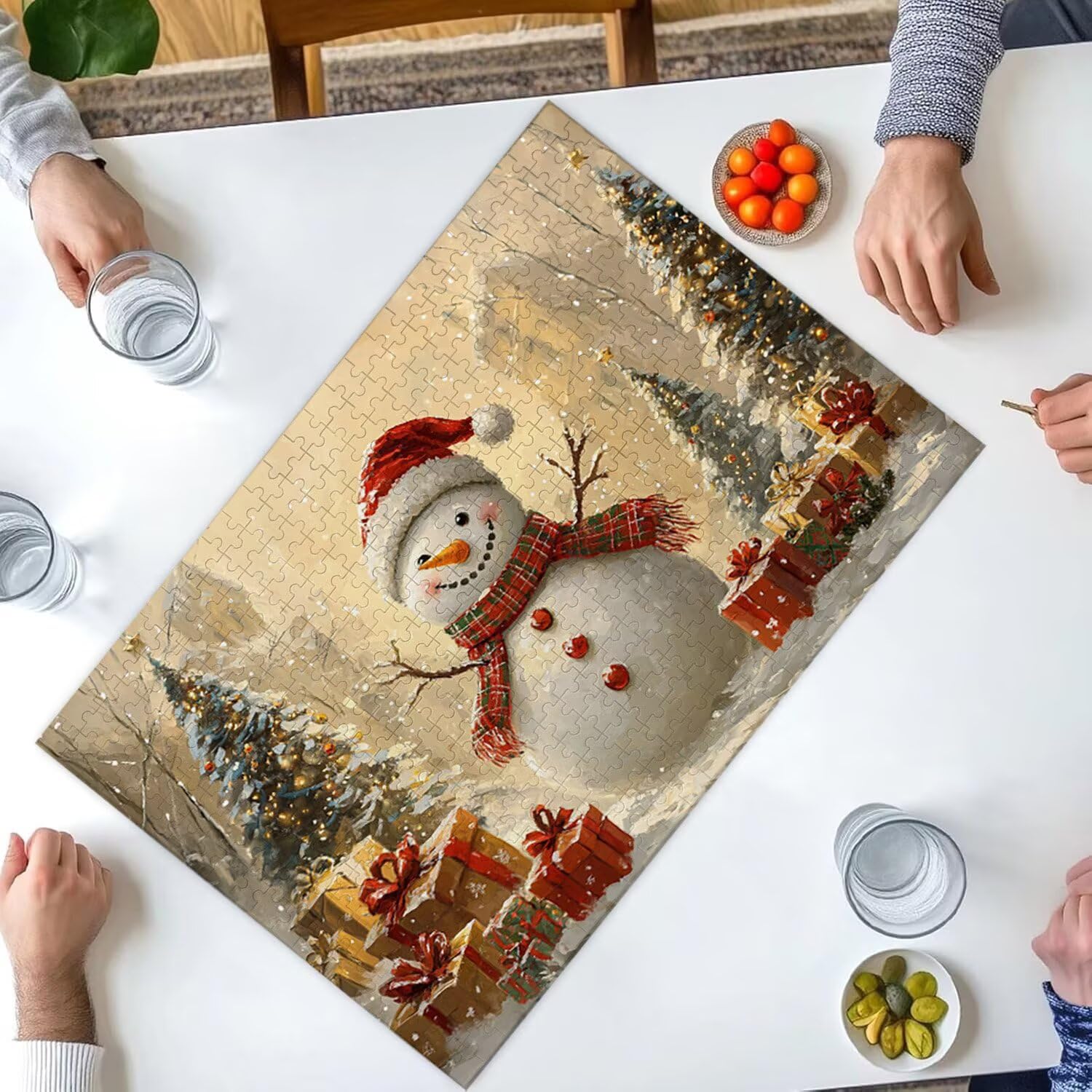 Puzzle 1500 sztuk Puzzle dla dorosłych 87 x 57 cm Gra edukacyjna Prezenty dla dorosłych i dzieci w wieku 14 lat, kreatywny prezent na relaks - (zimowy bałwan) x-139