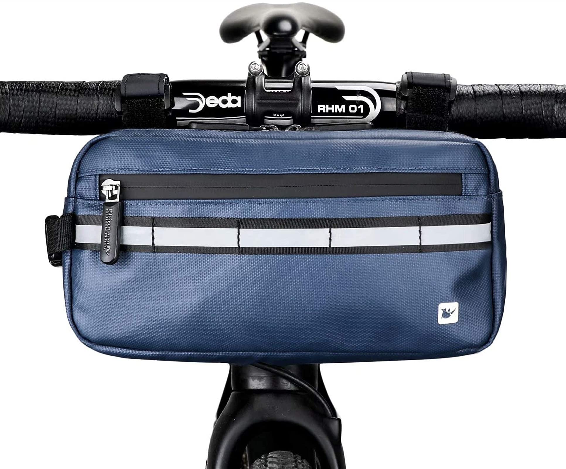 torba rowerowa, Torba na kierownicę roweru Wielofunkcyjna torba przednią rączkę rowerowa do jazdy rowerze szosowym talię klatkę piersiową ramię(Blue)