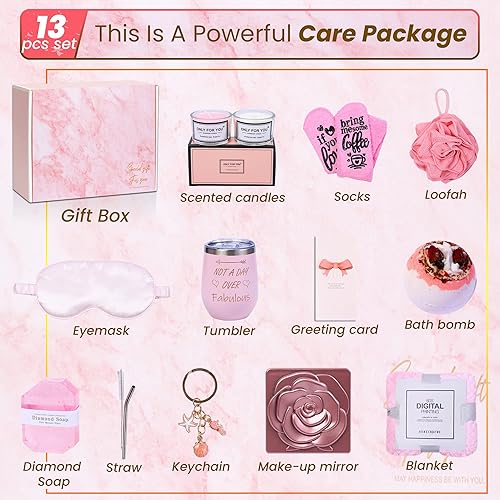Miniatura 3 de Nonstop247 Get Well Soon Regalos para mujeres, paquete de cuidado de 13 piezas, cesta de regalo para amigos enfermos que piensan en ti, regalos de