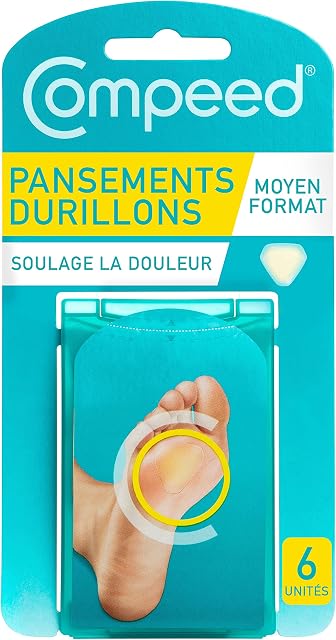 Compeed Callus Plasters, 6 Hydrocolloid Plasters, Foot Treatment, Fast Natural Callus Removal, Dimensions: 4.4 cm x4.5 cm (packaging may vary)