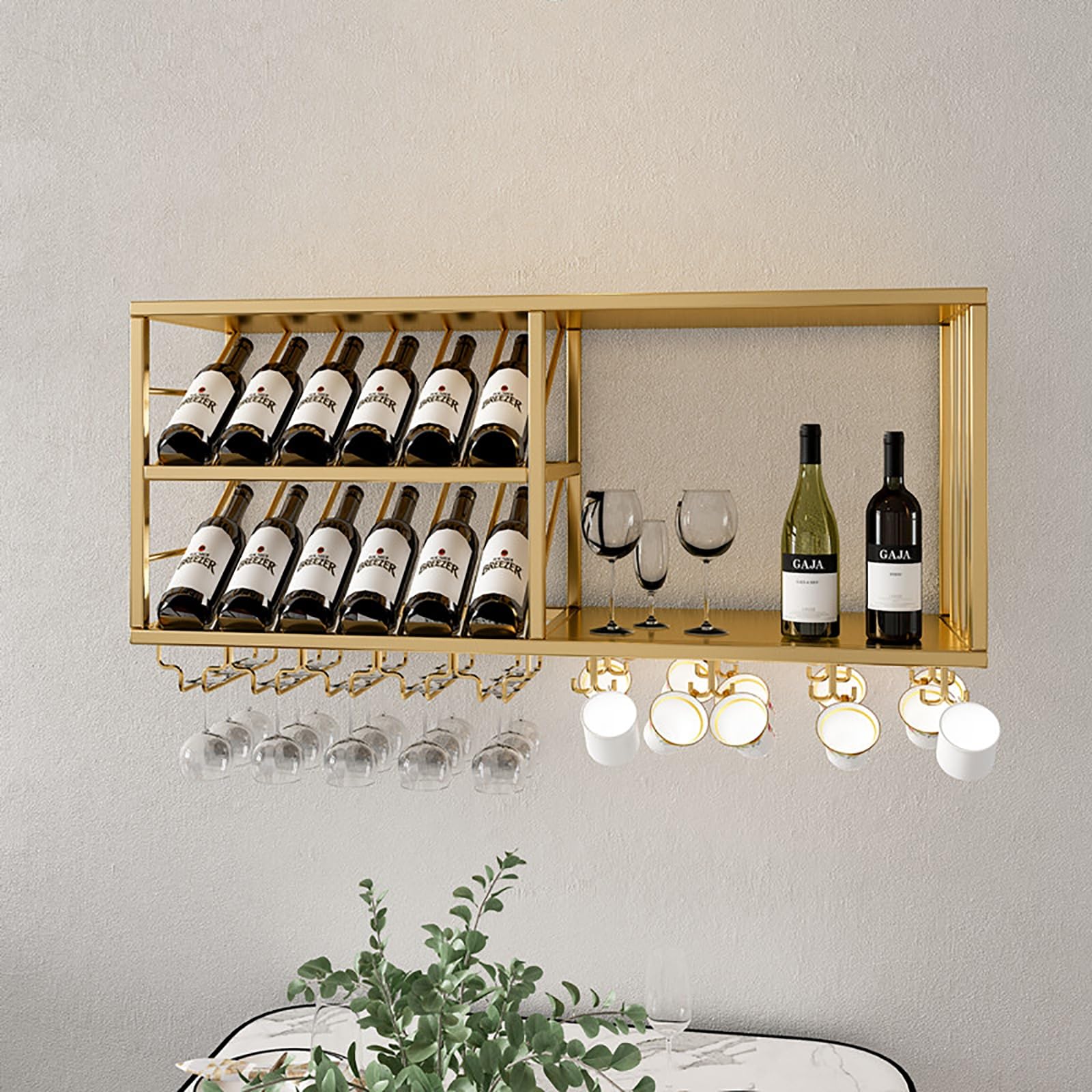 Étagère à liqueur de bar pour ranger vos bouteilles de vin avec style dans le salon