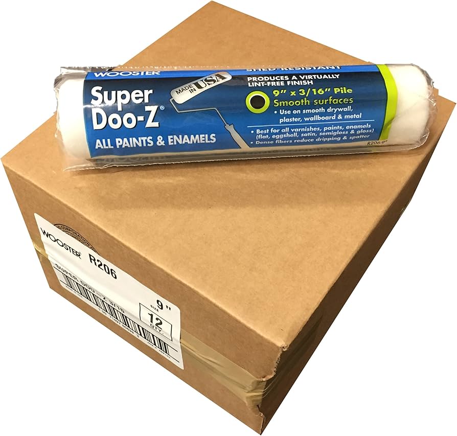 Amazon.com: Wooster Brush R206 9 inch Super Doo-Z Roller Cover 3