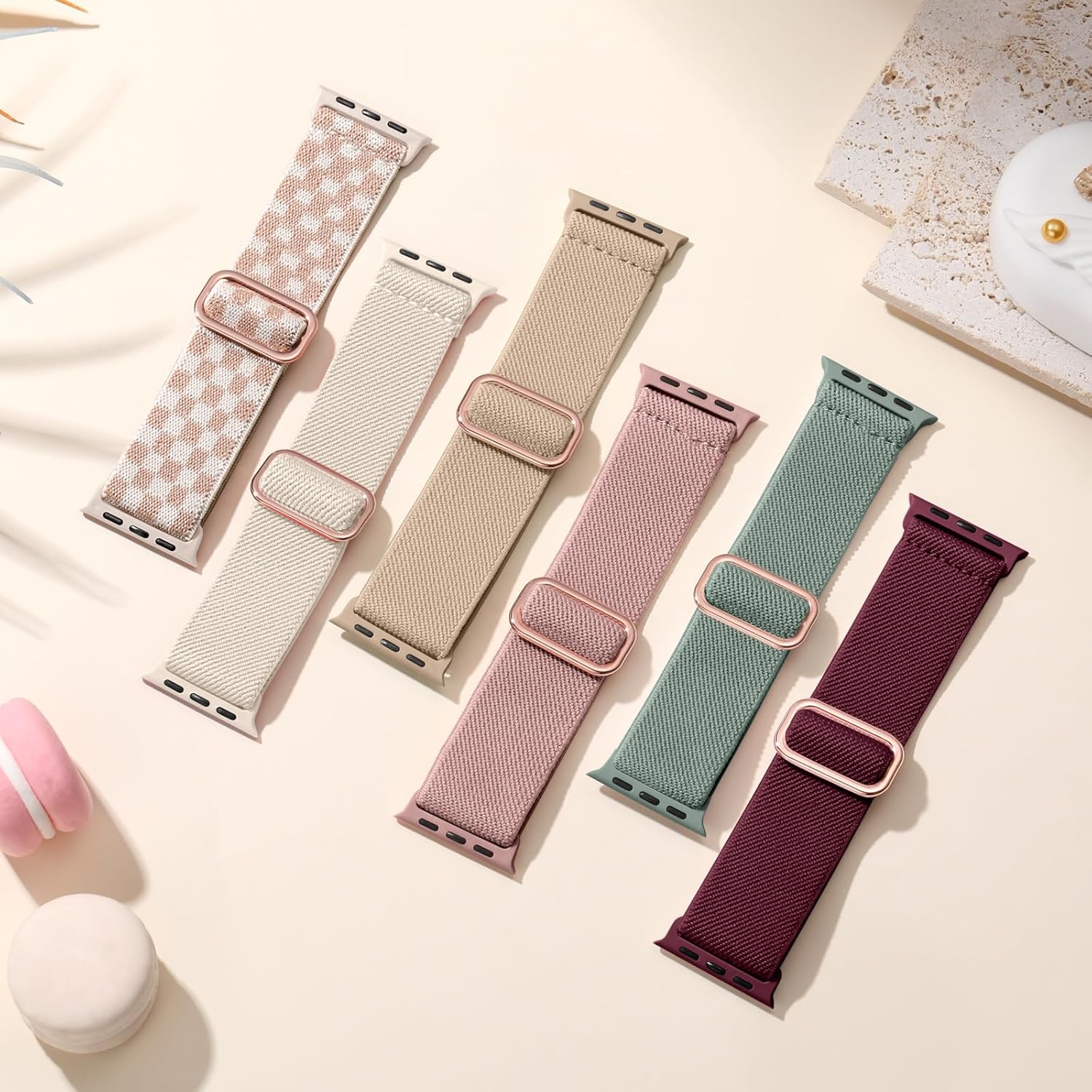 Maledan 10 Pack Stretchy Solo Loop Compatible with Apple Watch Band 40mm 38mm 41mm 42mm 44mm 45mm 46mm 49mm Women Men,Soft Nylon Elastic Braided Strap for iWatch Series 11 10 9 8 7 6 5 4 3 2 1 SE Ultra
