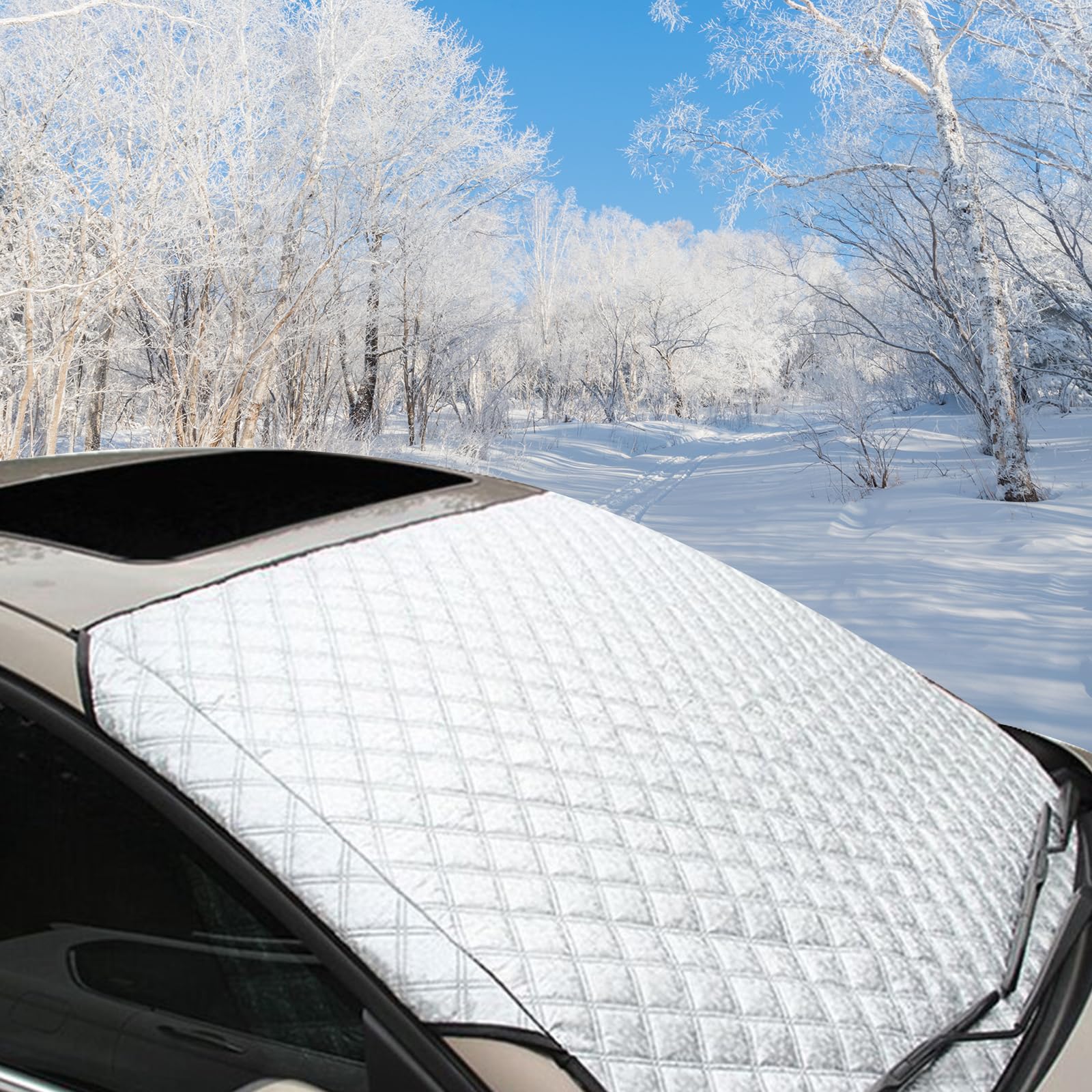 Copriparabrezza per auto inverno protezione neve ghiaccio gelo sole polvere
