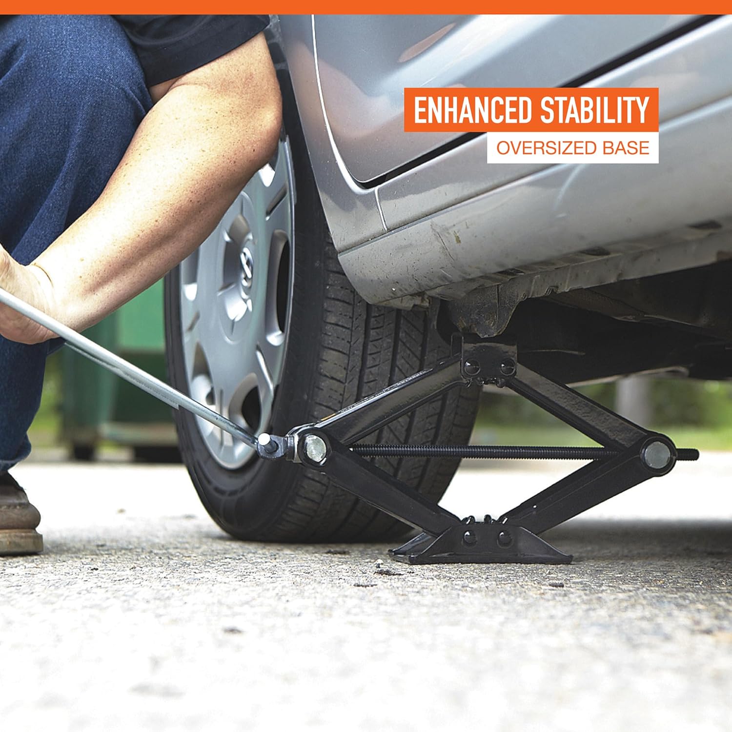 Ironton 1-Ton Steel Manual Scissor Jack