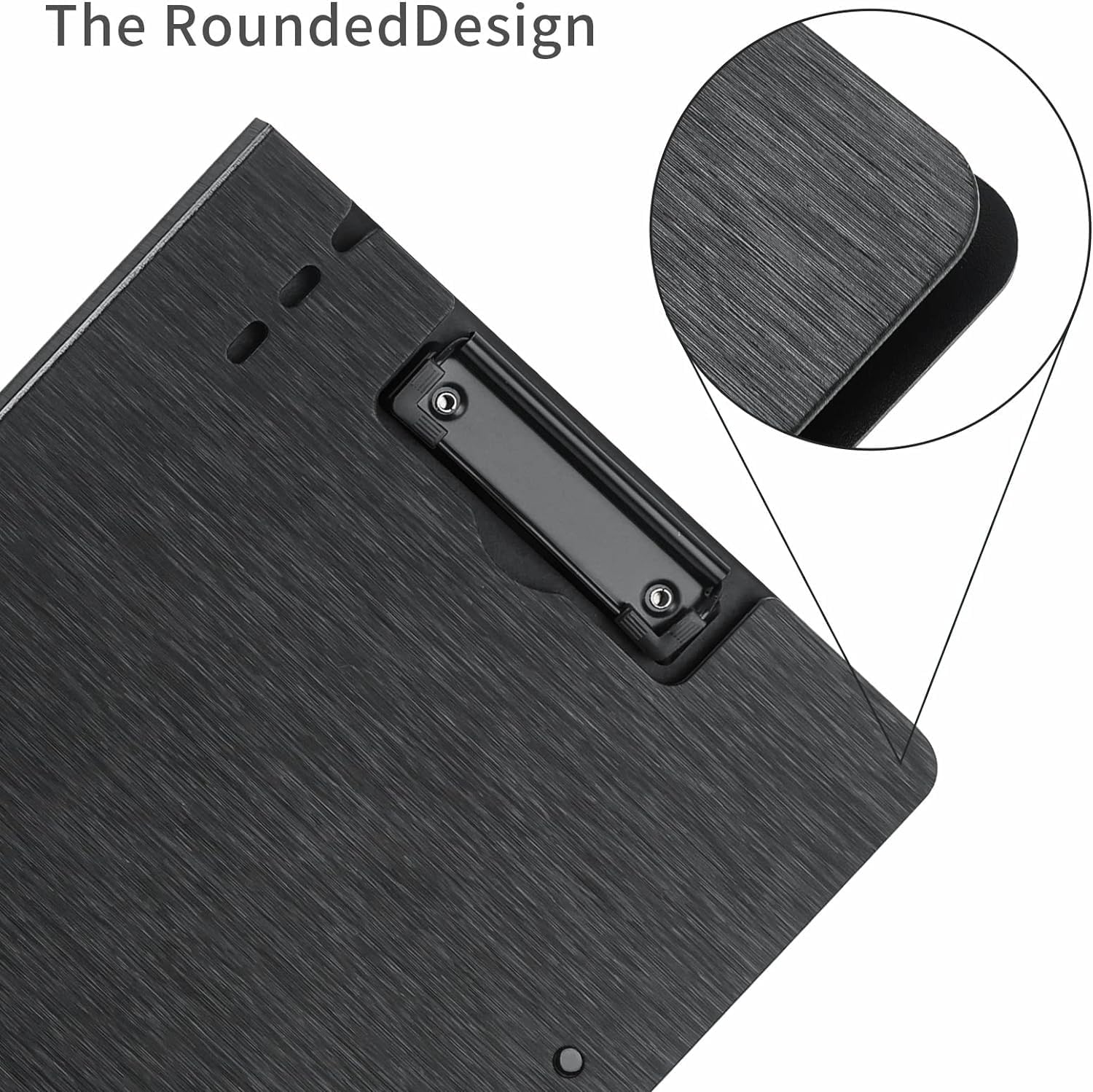 10 Pack A4 Foldable Clipboards with Two Clips File Document Organiser,Clip Board for Business,Office,School or Restaurant (Black)