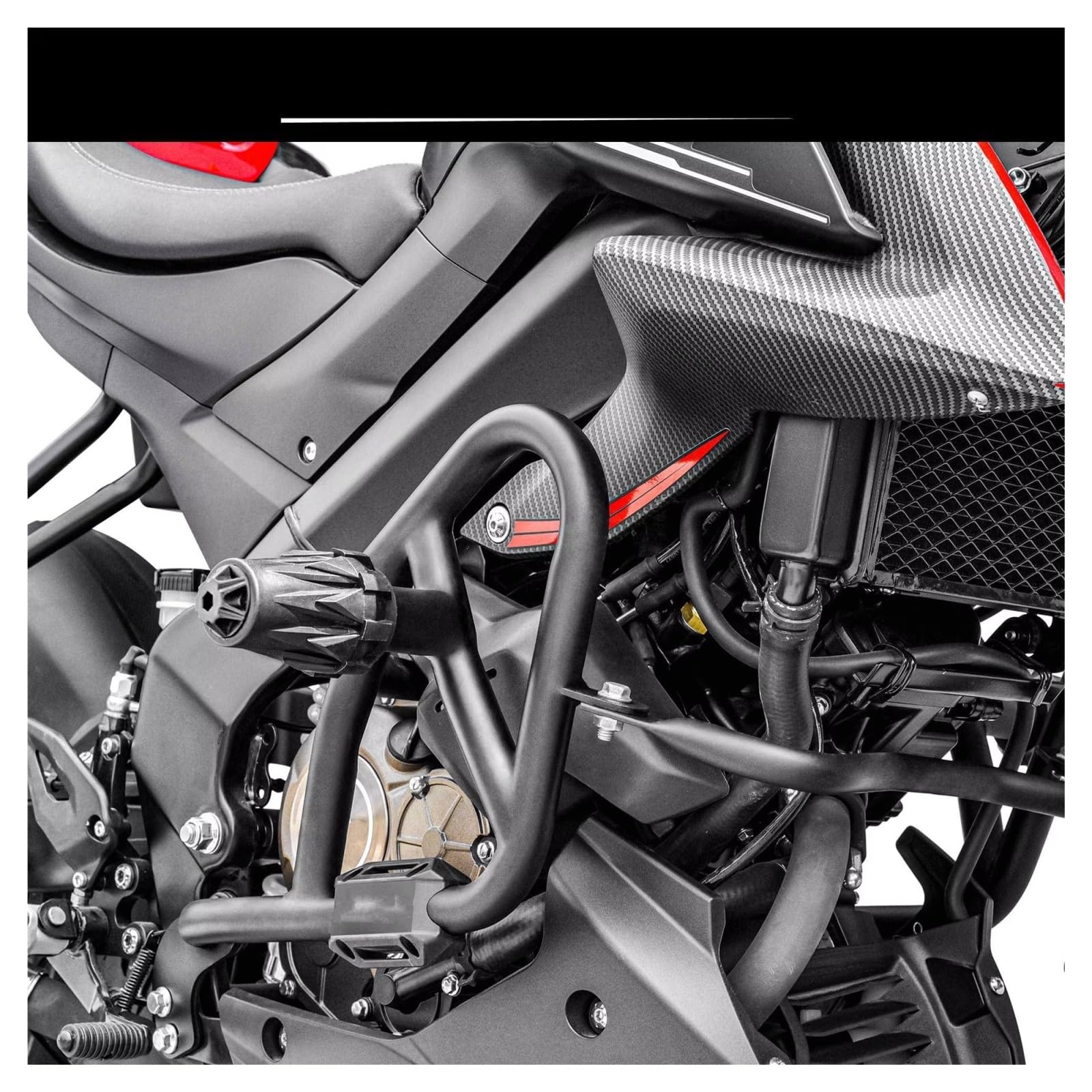 Paramotore Tubolare Per QJMOTO Per ZHUI 150 Paraurti Per Moto Acciaio Ad Alto Tenore Carbonio Protezione Motore Autostradale Barra Sicurezza Telaio Protezione Anticaduta Motorcycle motore Paraurti