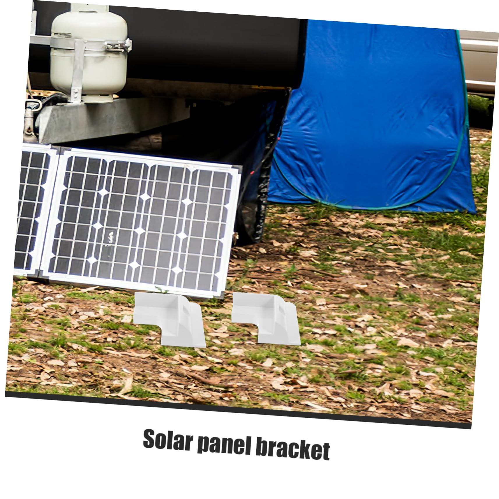 1juego Soporte De Panel Solar Para Trailers y Autocaravanas Kit De Montaje Sin Perforación Estructura Resistente y Protección Para Paneles