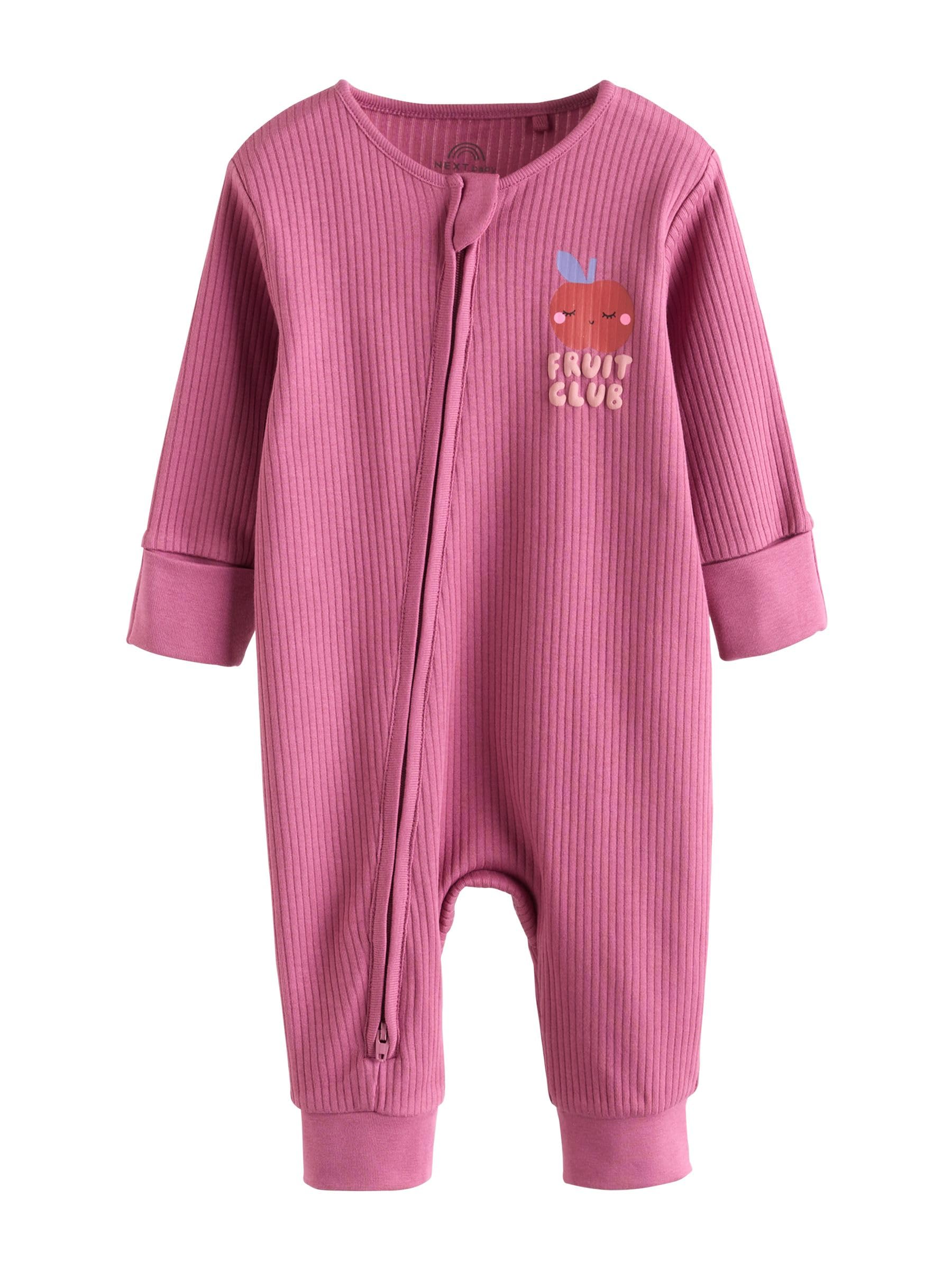 NEXT Bebés niña Pack de 3 Peleles con Cremallera bidireccional para bebé