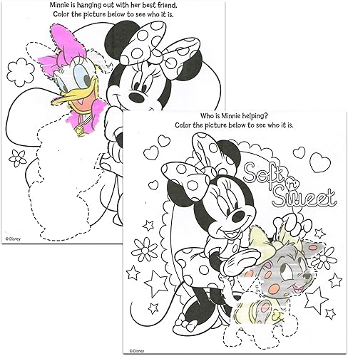 Miniatura 2 de Disney Minnie Mouse y Mickey Mouse Imagine - Juego de libros para colorear para niñas y niños, paquete de 12 libros para colorear sin ensuciar con