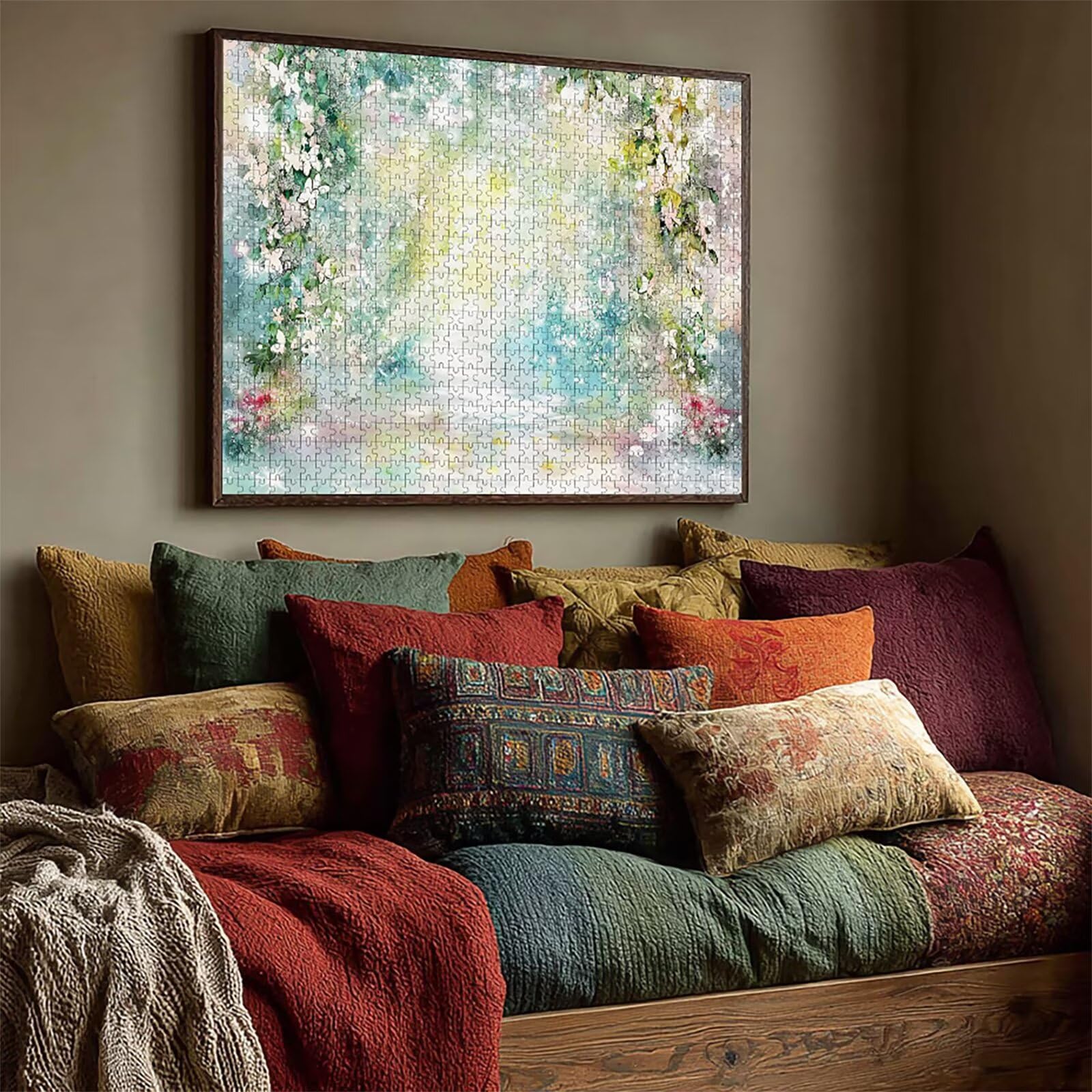 Kolorowe puzzle dla dorosłych, 5000 elementów, "zrób to sam", 156 x 105 cm, drewniane puzzle dla całej rodziny, duże dekoracyjne puzzle i prezenty, sprytne puzzle, prezent dla dziewczynki (motyl) 1