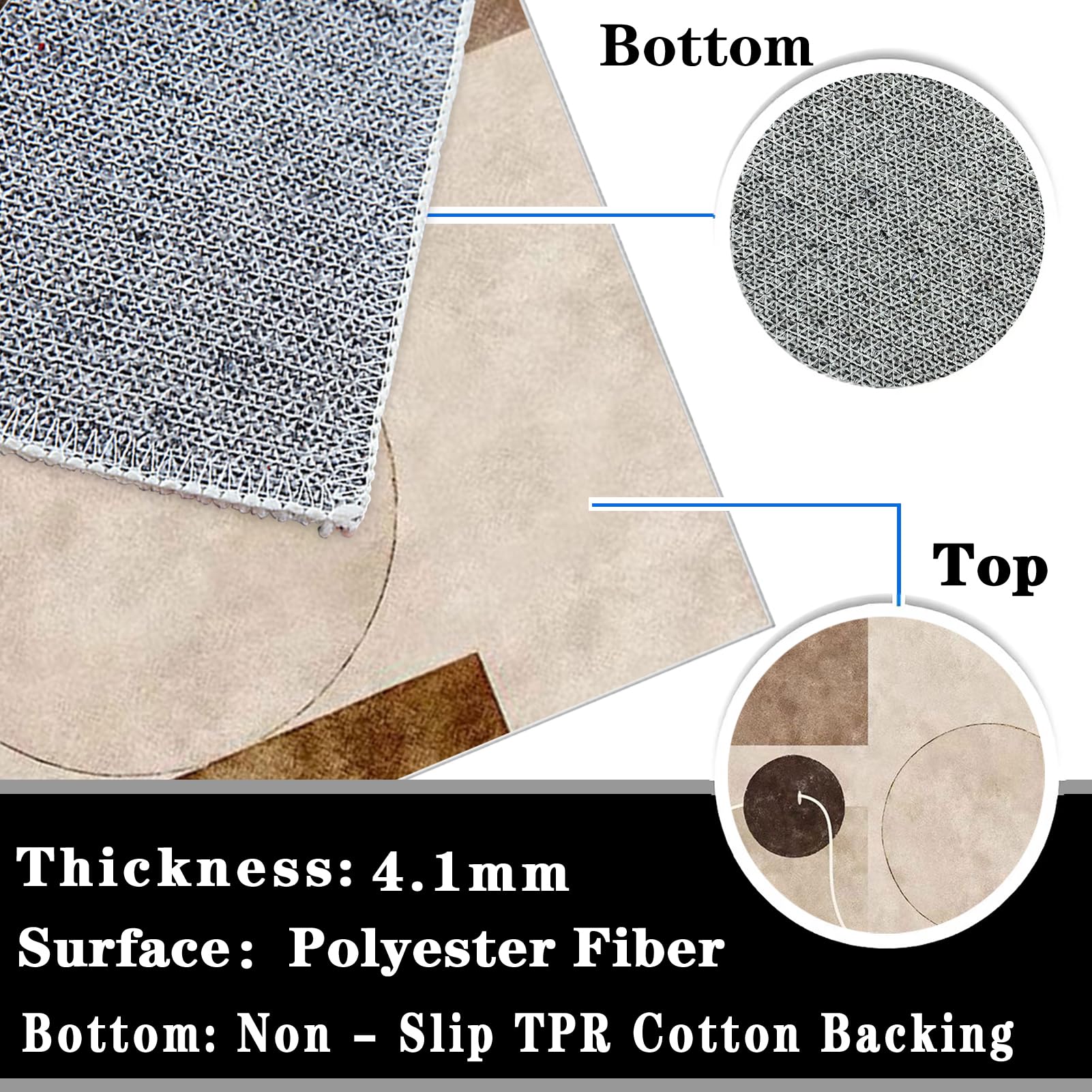 Tappeto per Sedia Gaming 110 x 170 cm Office Tappeto Salvapavimento Protezione Parquet e Pavimenti Duri Tappetino per Sedia da Ufficio Tappetino Protettivo Resistente per Pavimenti Duri