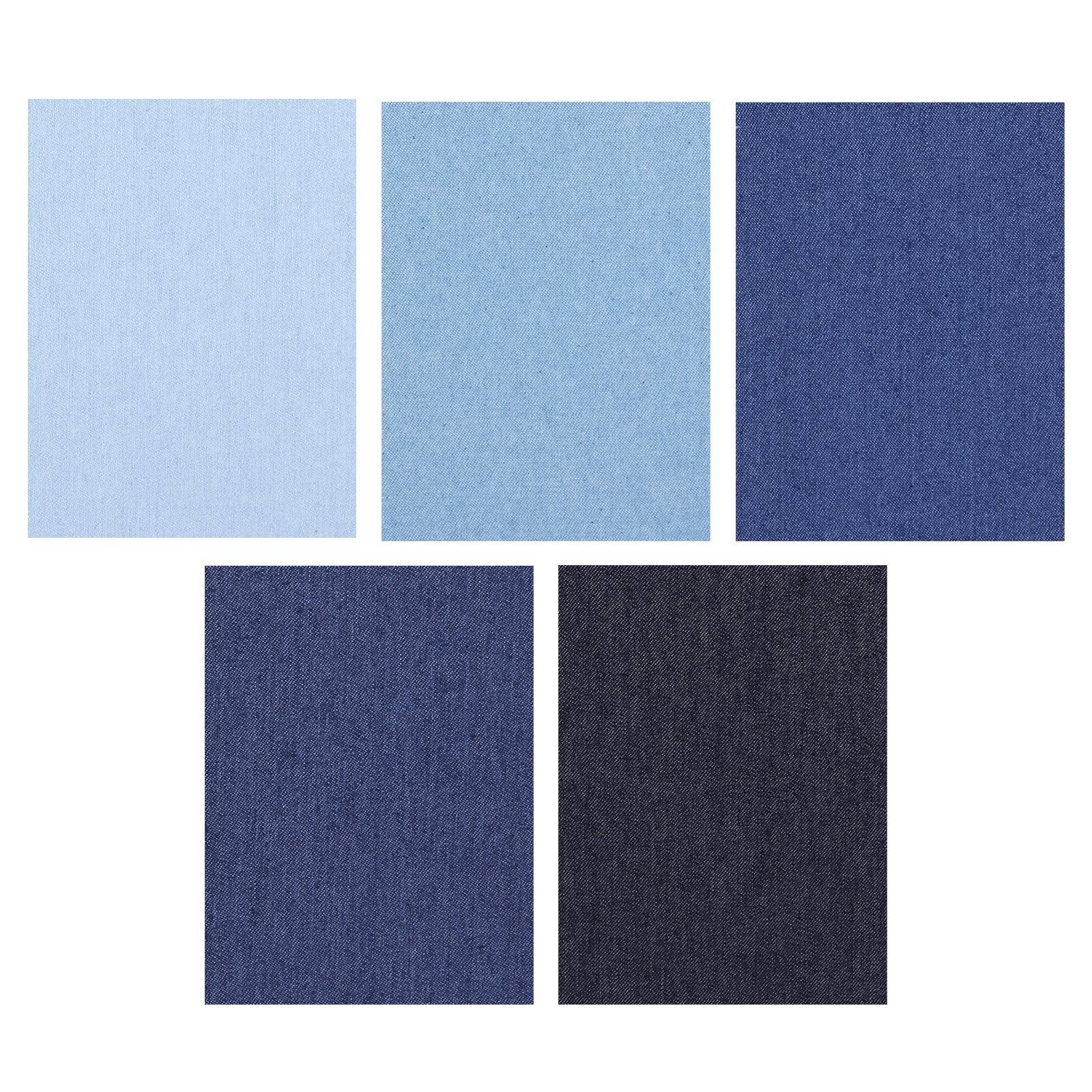 MAEXUS 自粘ジーンズ 補修布 14.5 x 20cm デニムパッチ 5色の貼付パッチ アイロン接着シート で自分で簡単リペア、アイロン接着シートでオリジナリティ溢れるジーンズに、アイロンで簡単リペア DIY装飾補修布