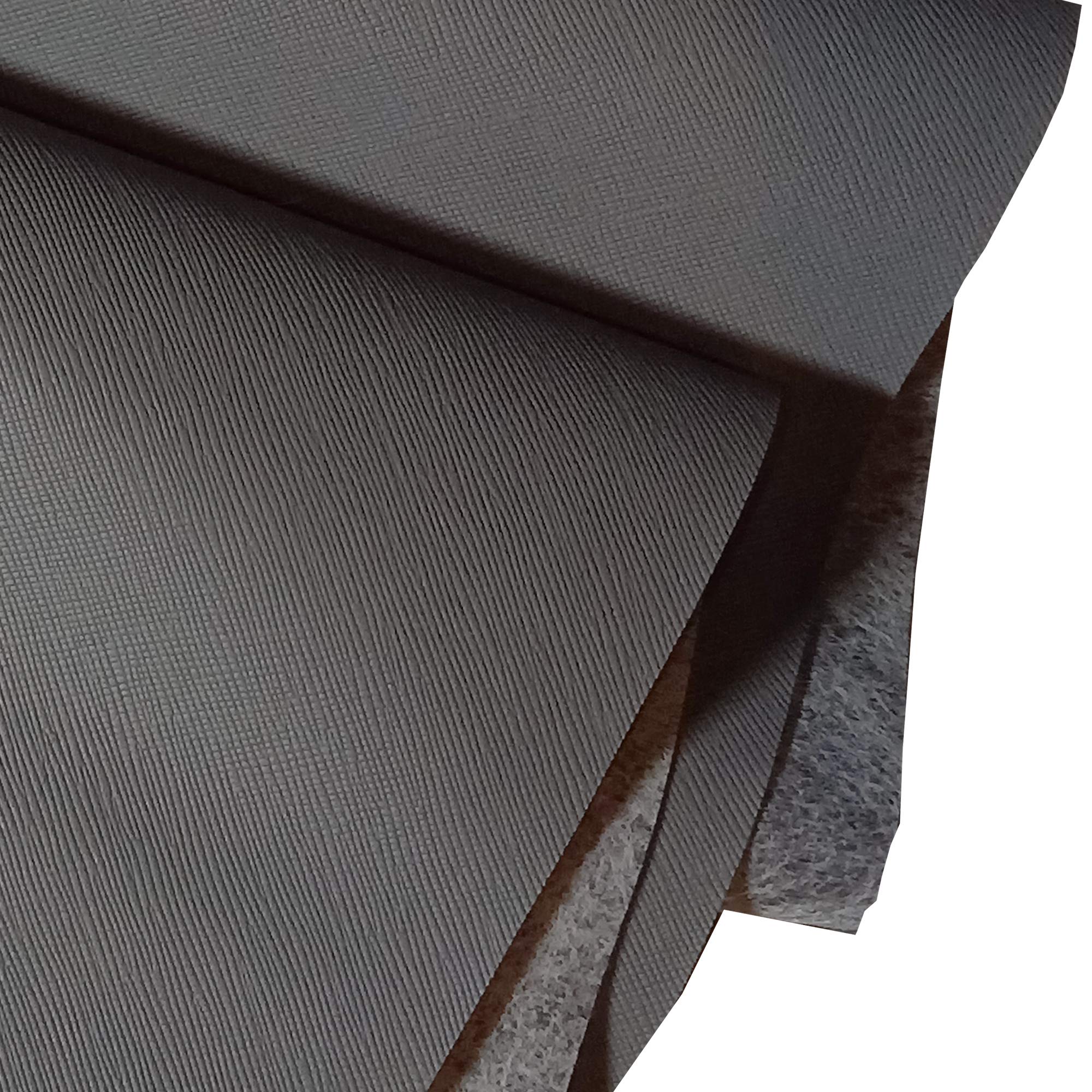 Podlinen Grey 12 Cols Saffiano Textured Faux Leather Pvc Grained Leatherette Fabric Fine Cross Hatch Pattern Half Metre / 1 Metre / 5Metres Cut Off A 137Cm Roll : Craft Upholstery (, Half Metre (50 X 137 Cm))