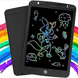Lousa Mágica Infantil Digital Tablet Escrita Colorida Para Desenho Criança LCD (10, Azul)