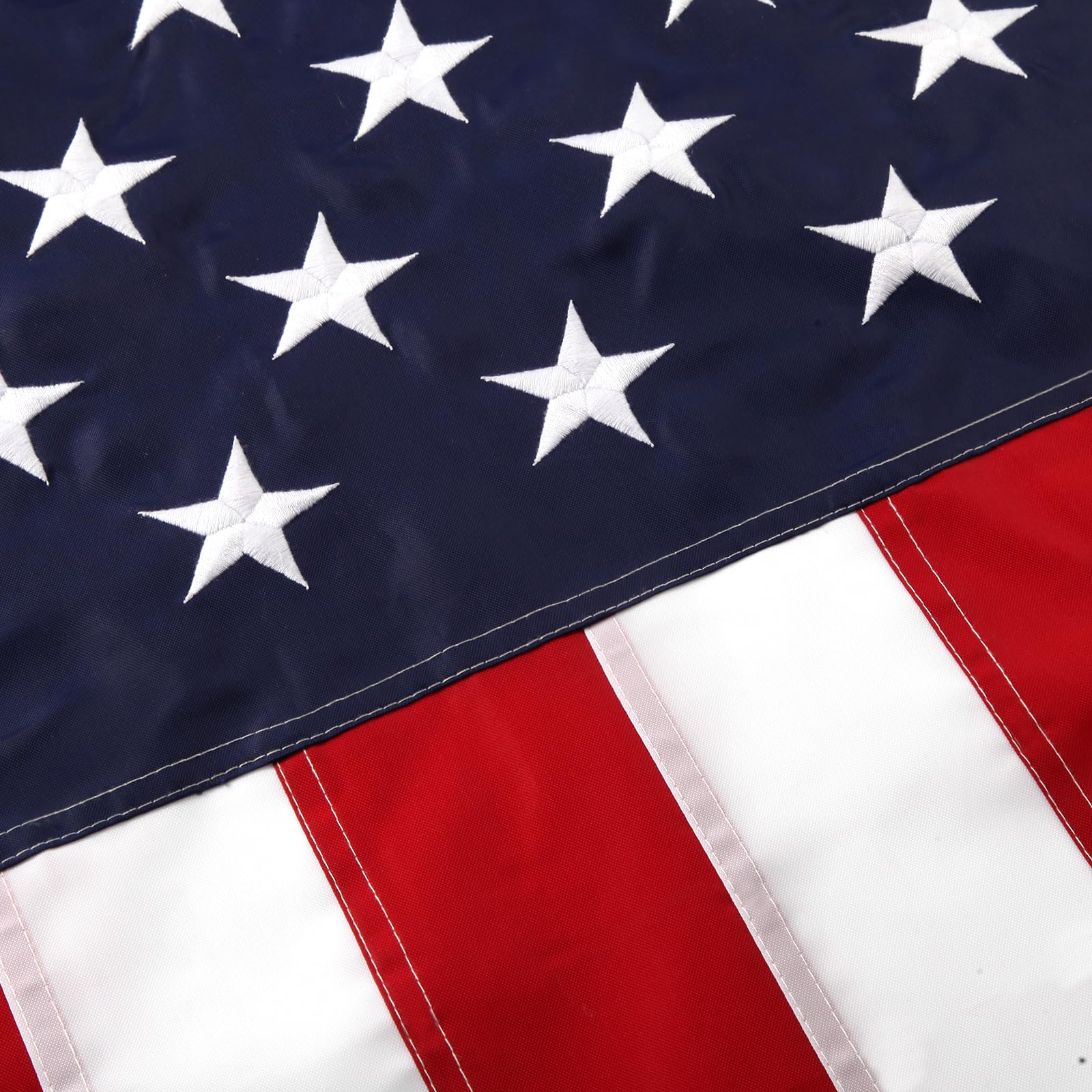 Wuliim USA Flag - 6 x 10 FT Nylon American National Flag ｜ Durable and Long-Lasting Outdoor US Nylon Flag with Luxury Embroidered Stars, Sewn Stripes