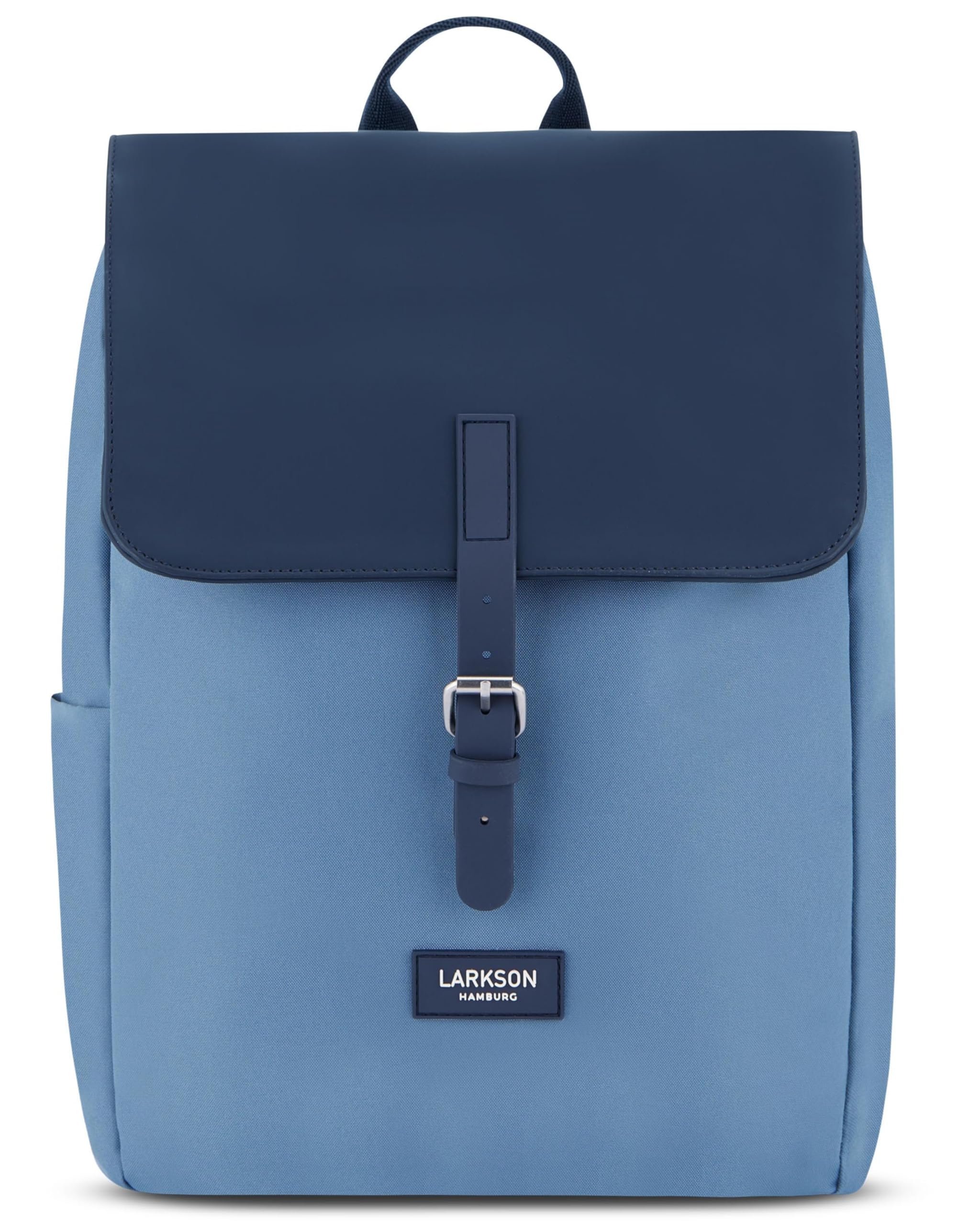LARKSON Sac à Dos Femme Petit Bleu Multi - Ida - Sac pour l'Université, les Loisirs – Compartiment Rembourré pour Ordinateur Portable 13 Pouces - Hydrofuge