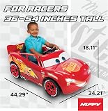 Huffy Disney Cars Lightning McQueen Electric Ride On Car - 6v Battery Powered Motorised Car Fun + Sounds + Lights, Red - 3