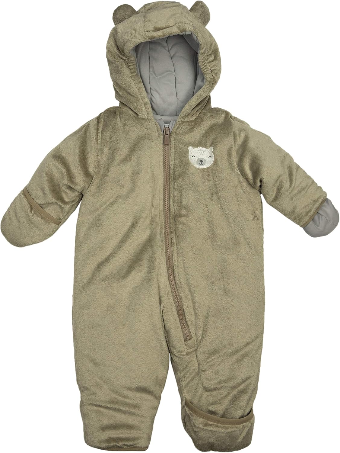 Carter's Baby Boys' Pram Style Water Resistant One Piece Winter Snowsuit With Ears