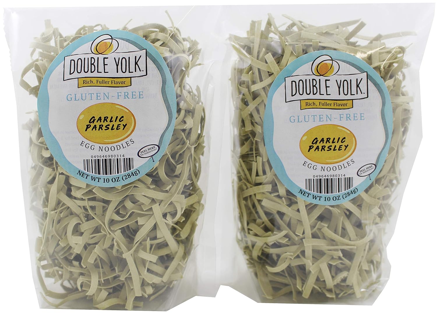 Double Yolk Gluten Free Garlic Parsley Egg Noodles,10