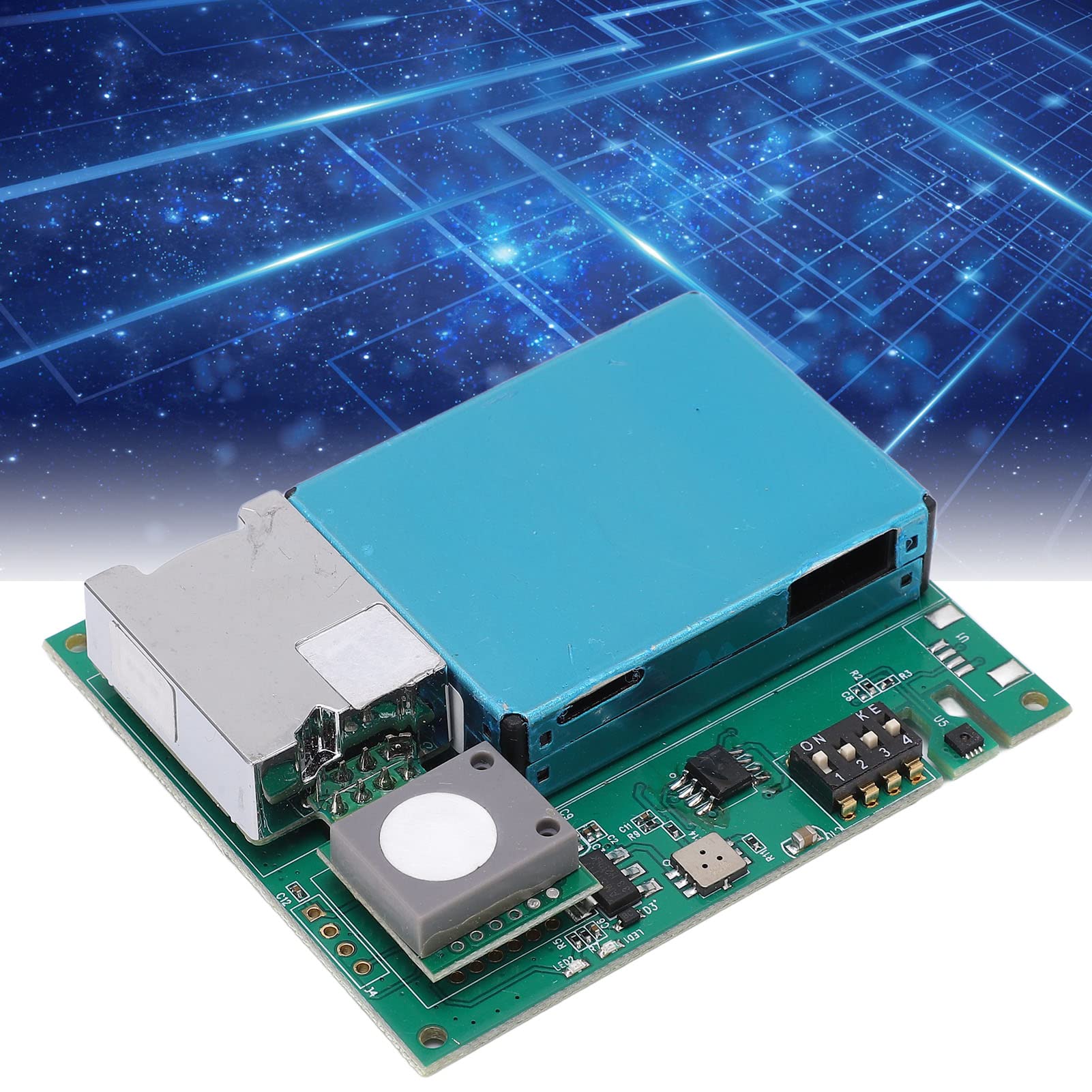 Duokon Moduł Czujnika Jakości Powietrza PCB CO2 TVOC Płyta Monitora 400 do 5000 Ppm Detekcja 7 w 1 za pomocą UART do Oczyszczacza Powietrza HVAC Inteligentne Monitorowanie Wnętrz Domu