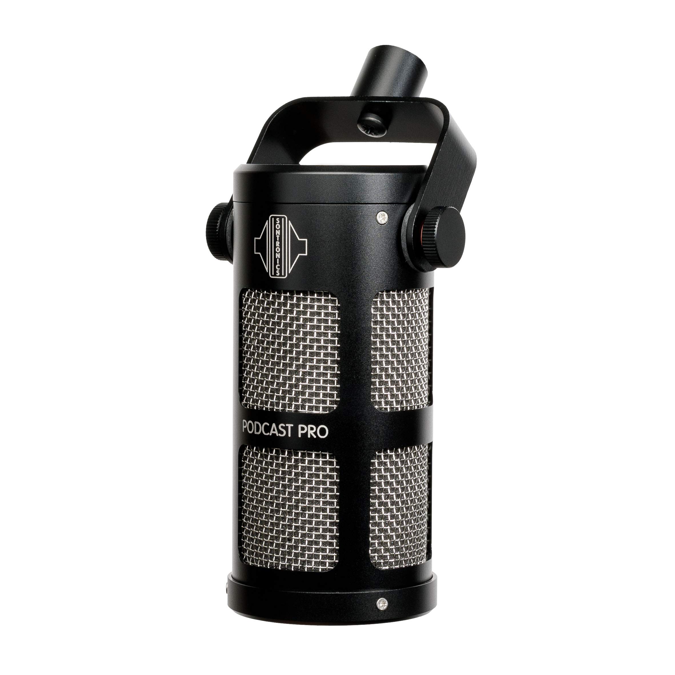 Sontronics PODCAST PRO Black dynamic microphone for podcast, broadcast, streaming & video conference