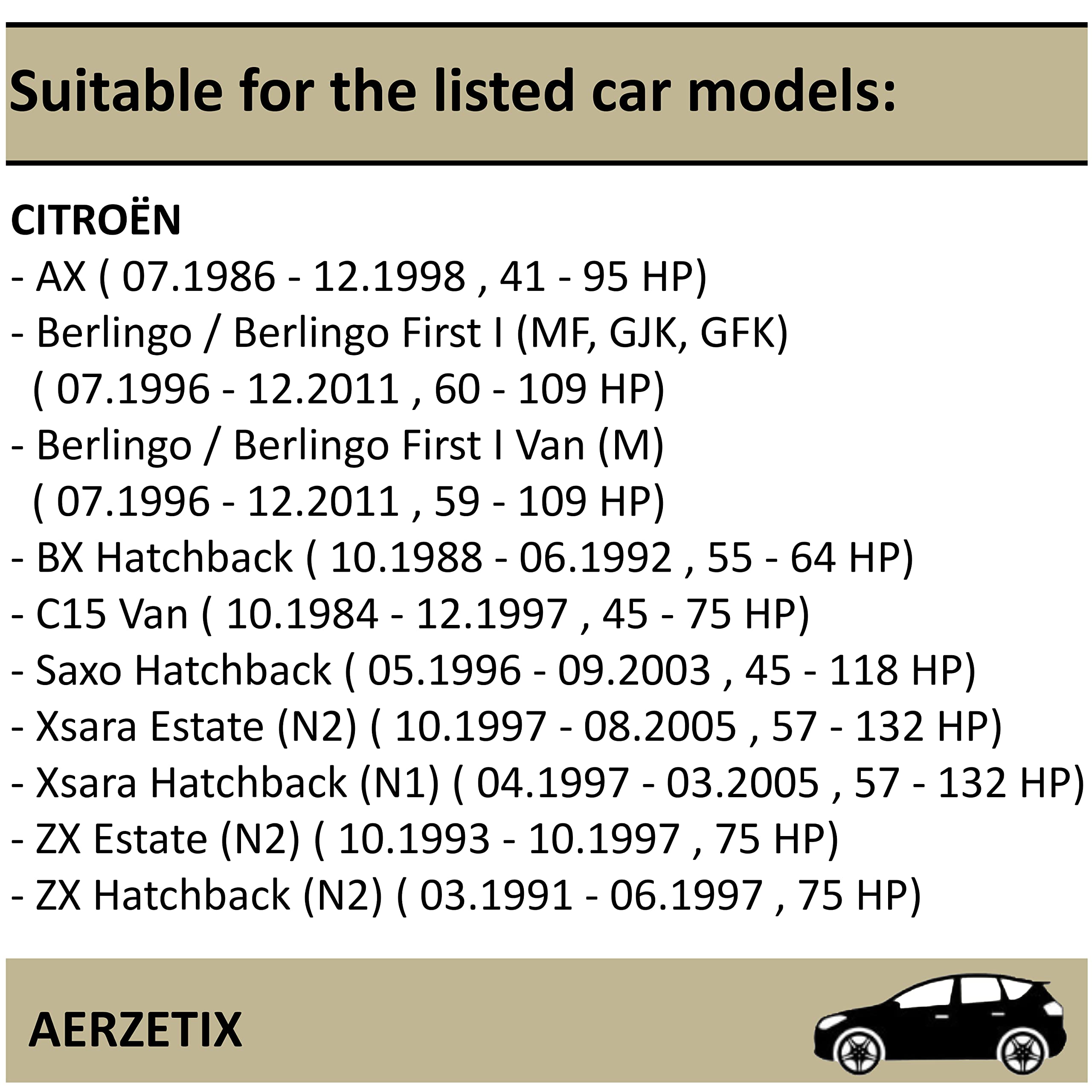 AERZETIX - C66725 - Horquilla de desembrague con accesorios, embrague - para caja de cambios manual - compatible con números ОЕ 211752