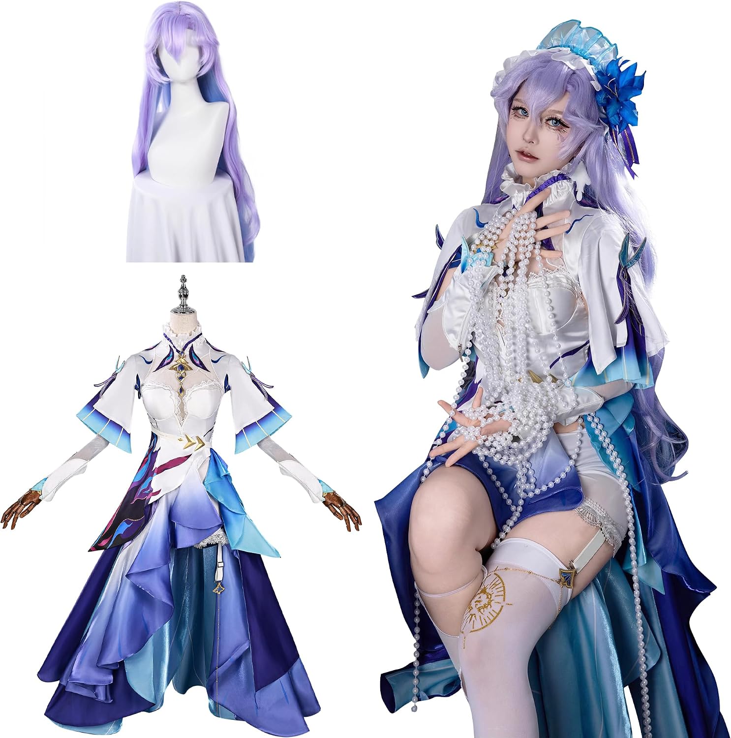 Amazon.co.jp: [Noblelady] 鳴潮 コスプレ衣装 ウィッグ付き 大人用