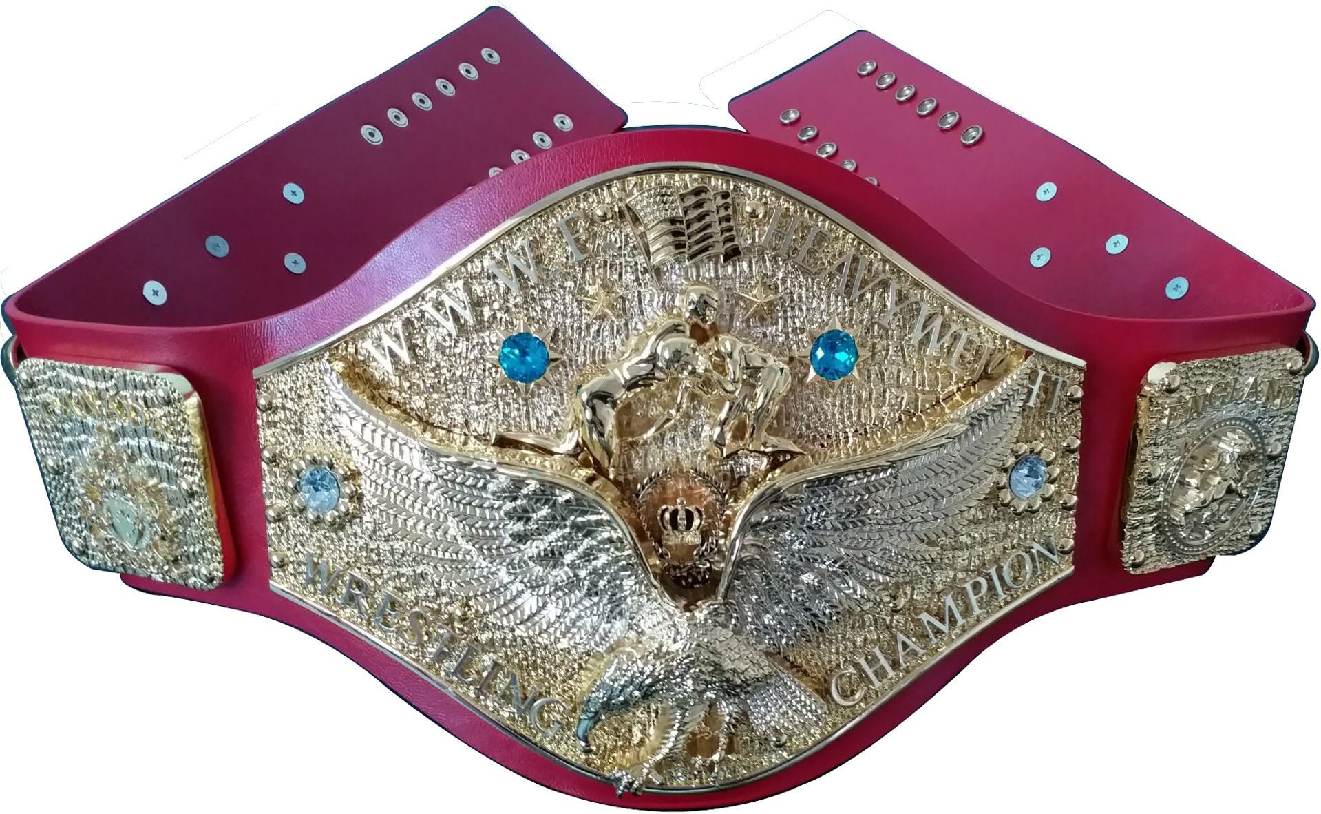 Fandu BeltsWWWF Mulka-style Heavyweight Wrestling Title Belt Championship 7.7lbs